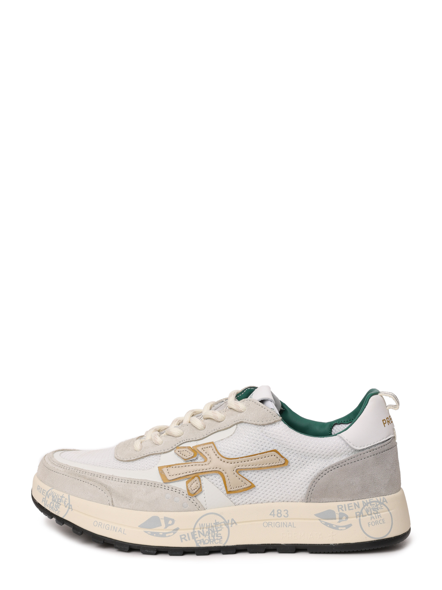 Кеды белые с бежевыми вставками по бокам — купить в интернет-магазине Verdistore