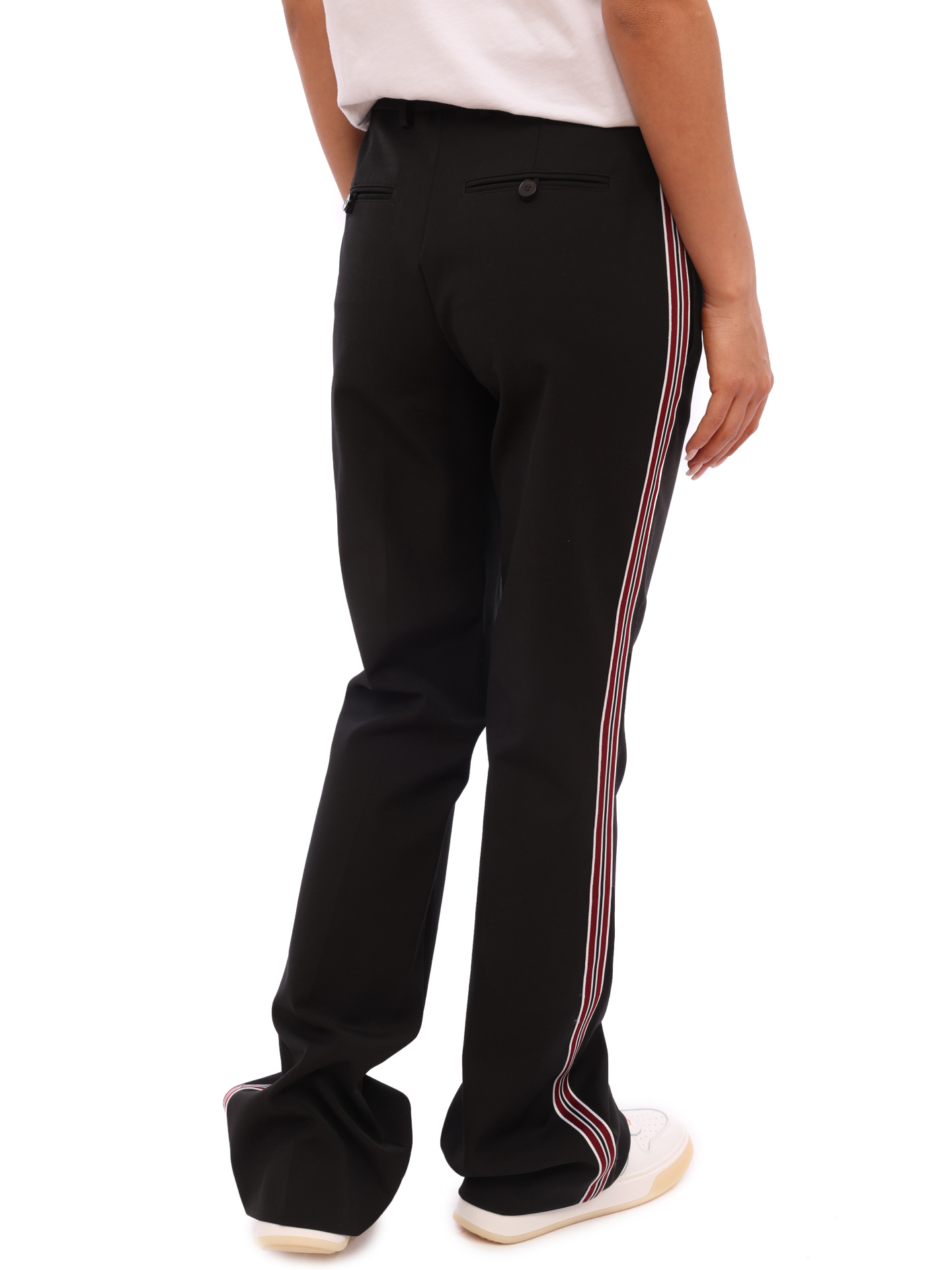 Брюки Calvin Klein K20K200360 черные женские с лампасами — купить в интернет-магазине Verdistore