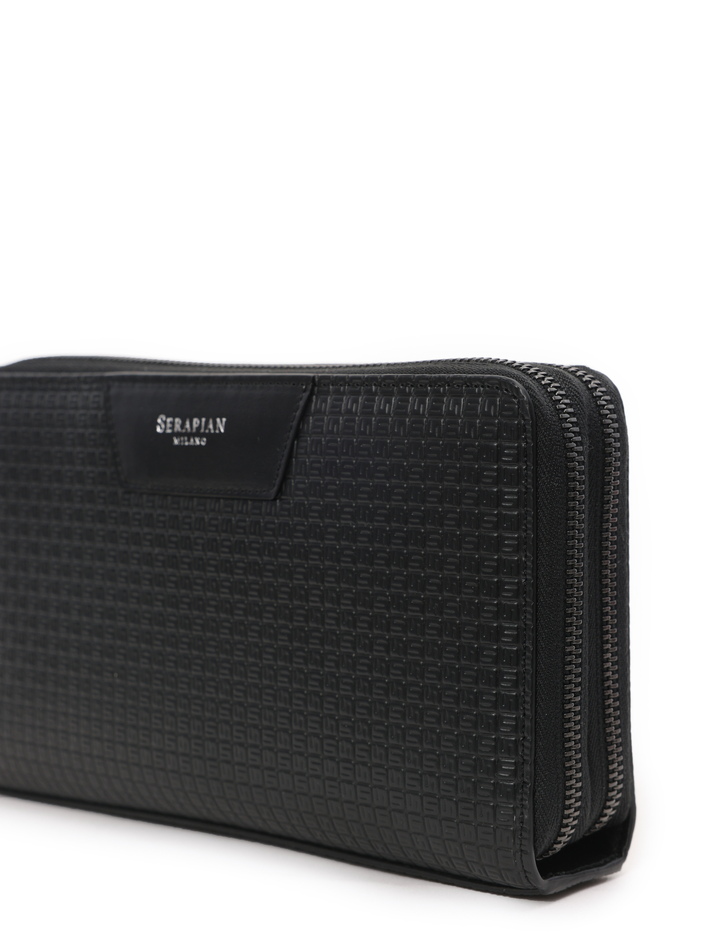 Портмоне черное кожаное с карманами — купить в интернет-магазине Verdistore