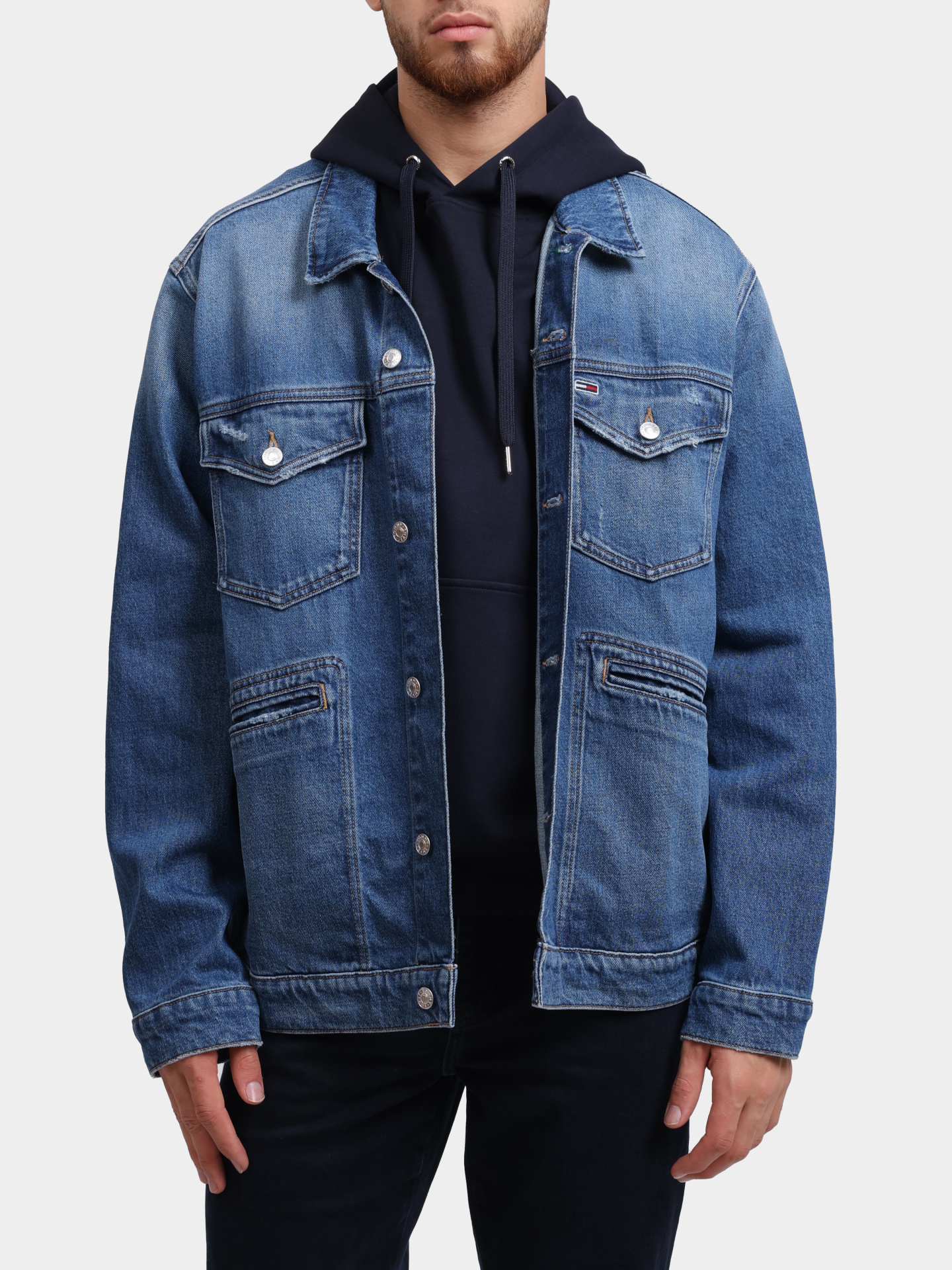 Куртка Tommy Jeans DM0DM19360 1A5 джинсовая мужская — купить в интернет-магазине Verdistore