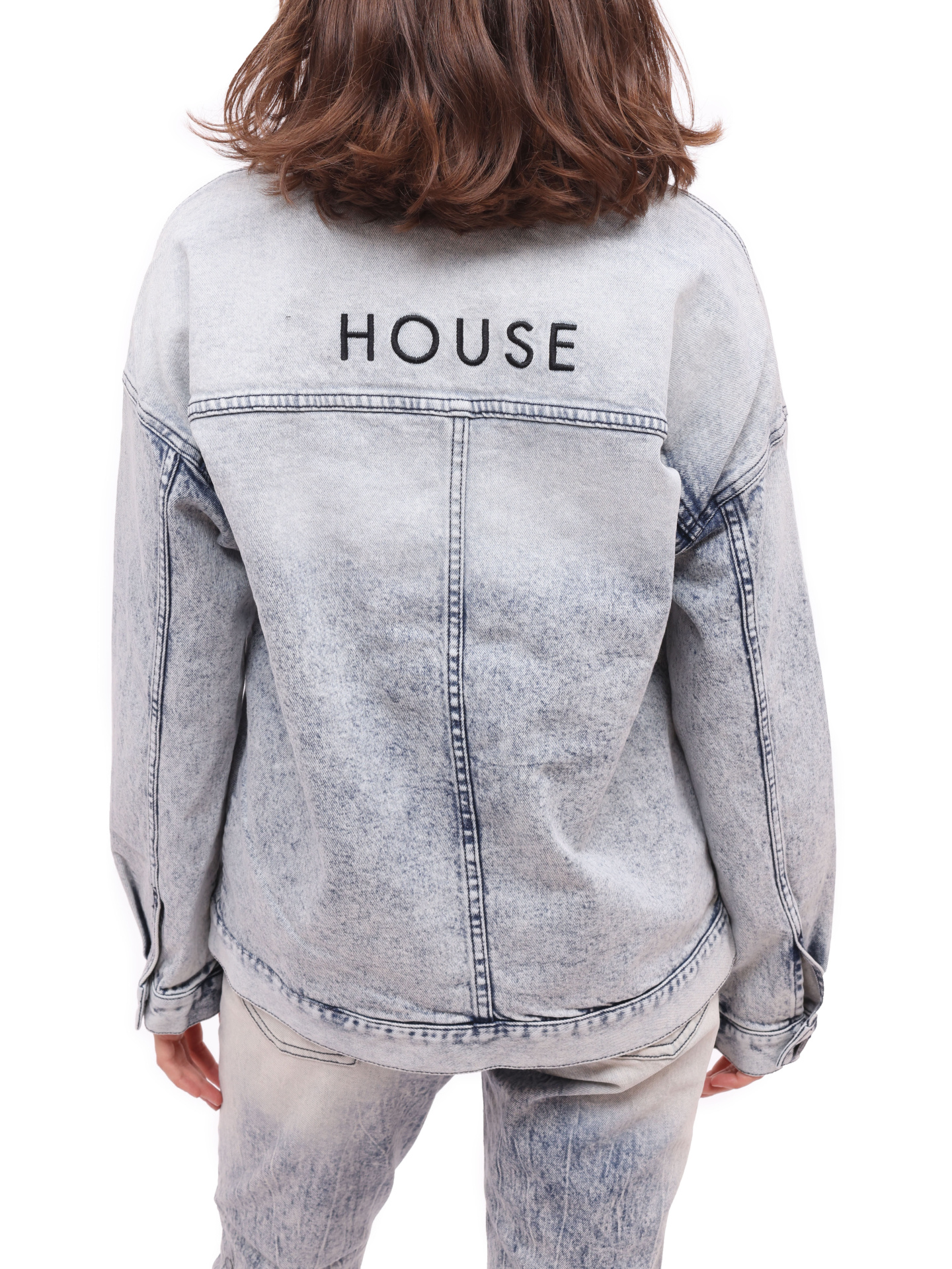 Куртка Armani Exchange 6KYB13 Y1DNZ 1500 голубая женская из денима — купить в интернет-магазине Verdistore