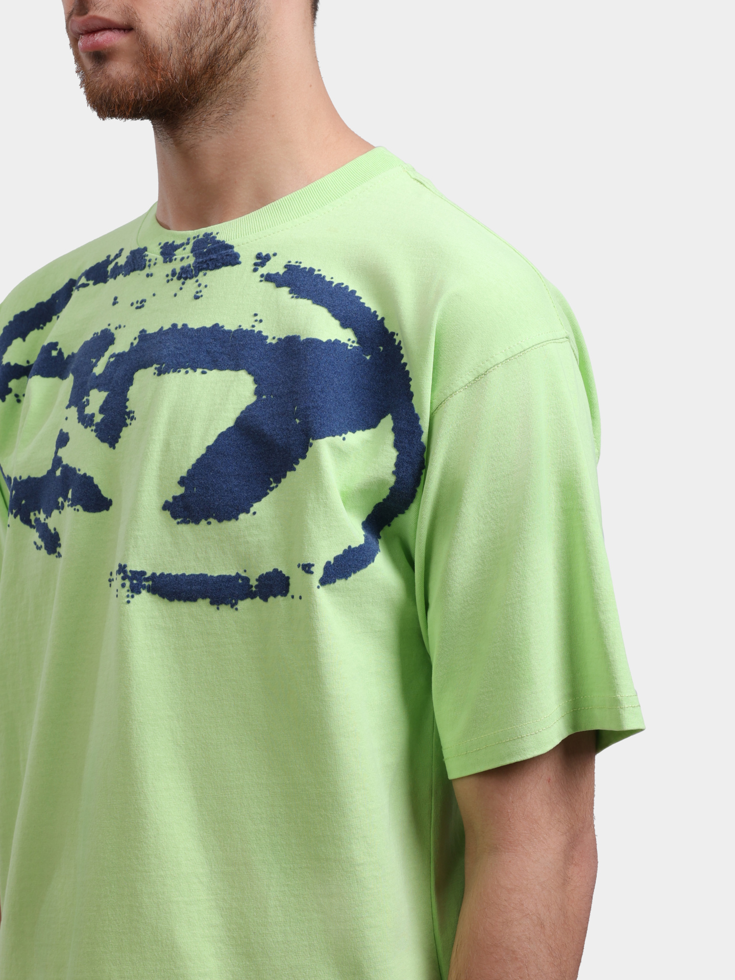 Футболка Diesel A130490DQAU5KV хлопковая мужская с логотипом — купить в интернет-магазине Verdistore