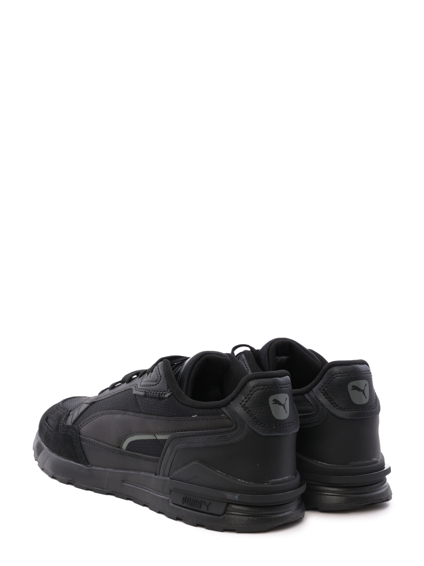 Кроссовки черные комбинированные с замшевой вставкой на носке — купить в интернет-магазине Verdistore