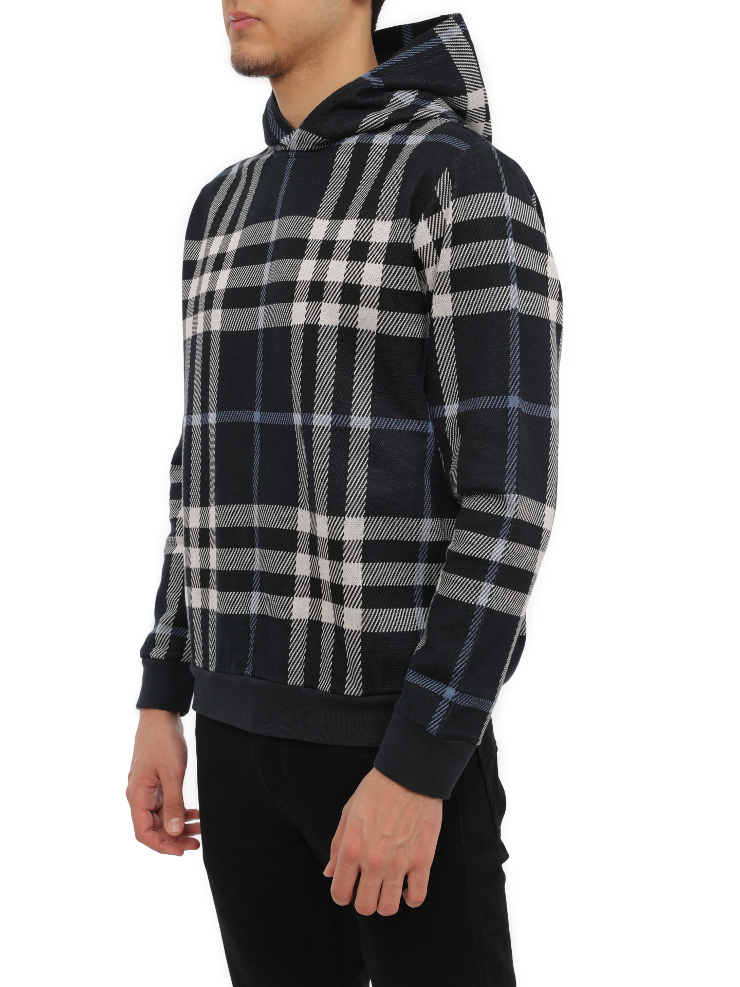 Худи Burberry 8070669 B4321 хлопковое мужское в клетку — купить в интернет-магазине Verdistore