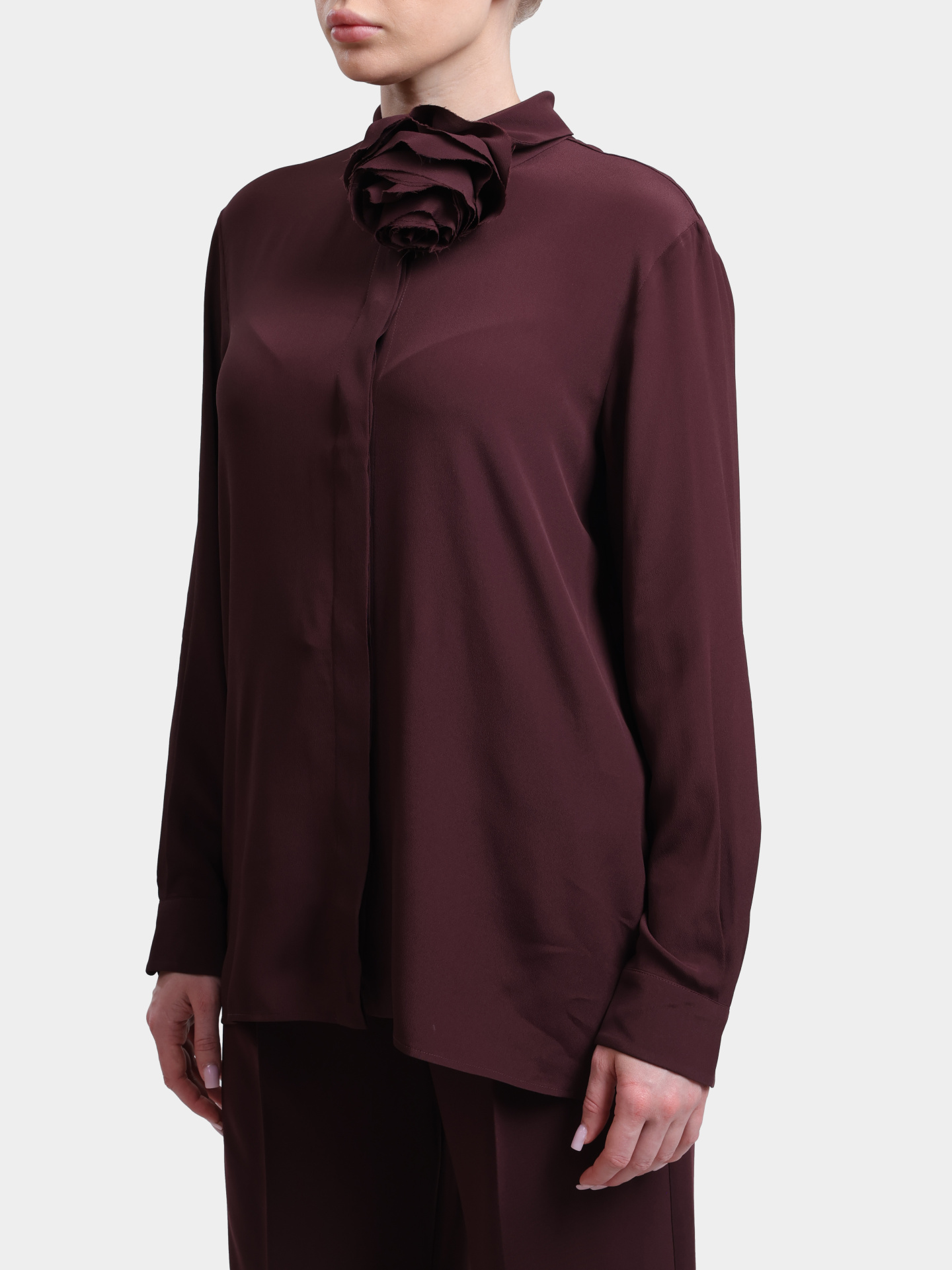 Рубашка MARELLA MLLCALCA 007 бордовая женская — купить в интернет-магазине Verdistore