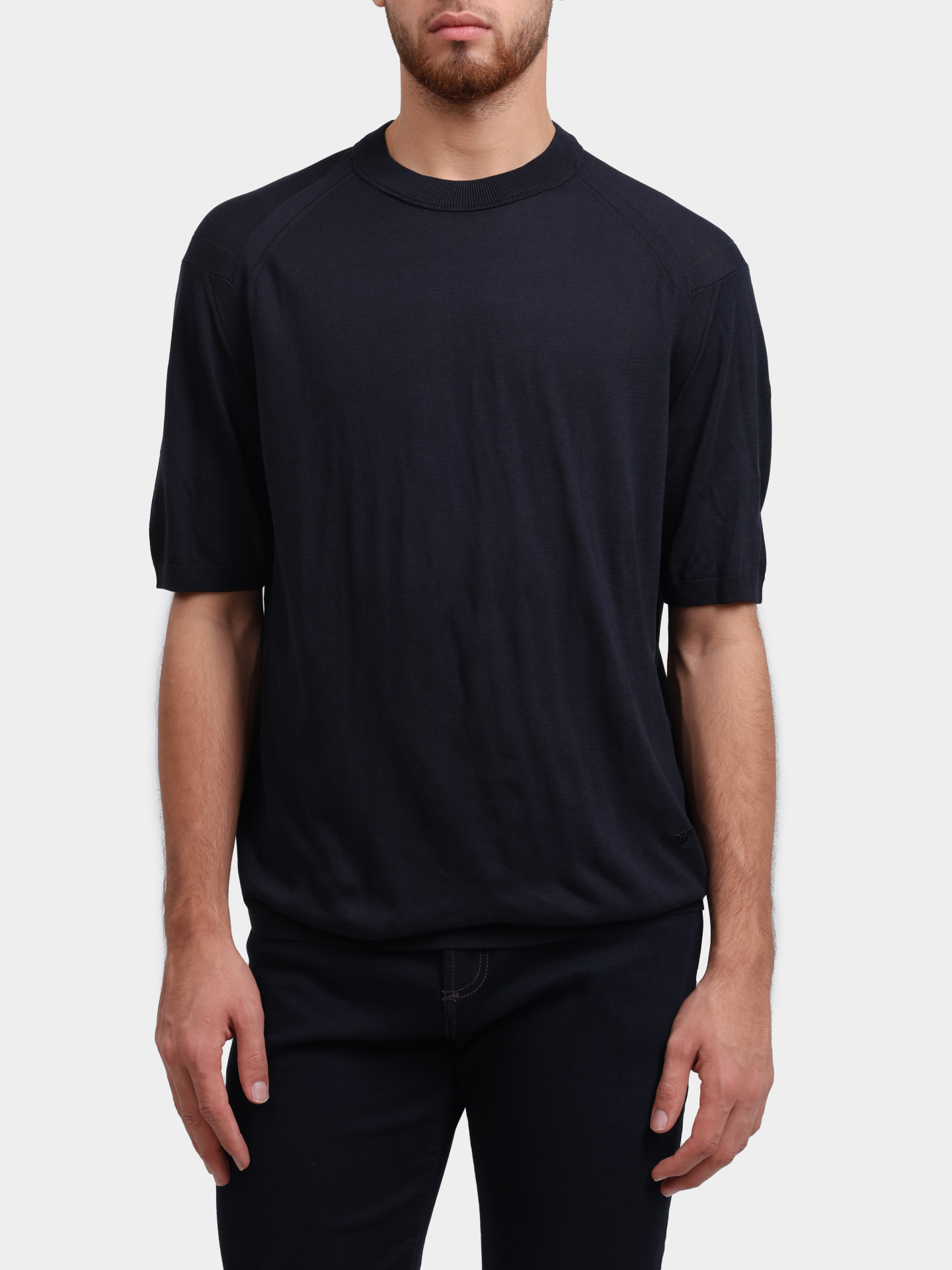 Джемпер Emporio Armani EM000672 AF13907 UB118 темно-синий мужской — купить в интернет-магазине Verdistore