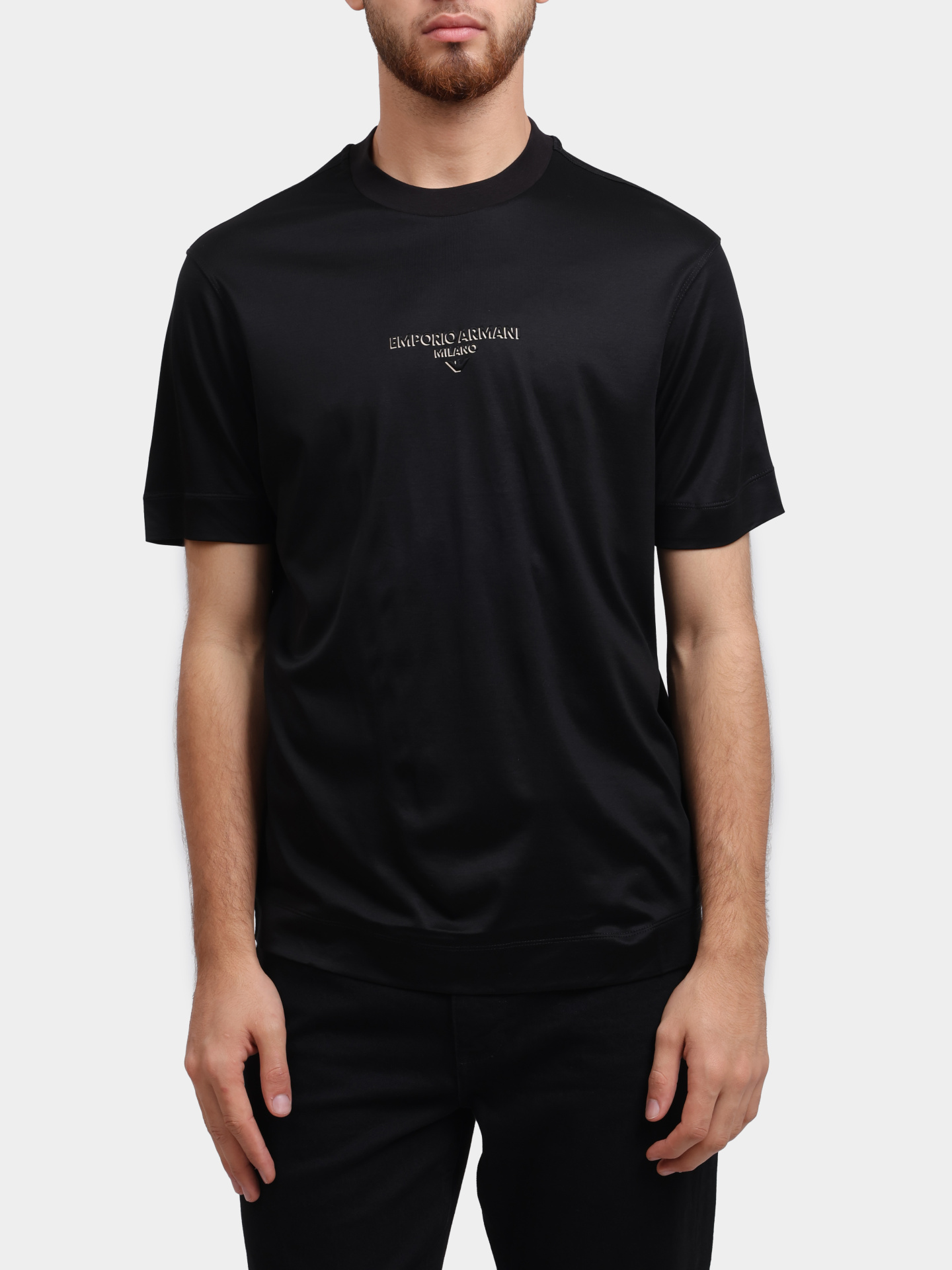 Футболка Emporio Armani EM002838 AF10761 UC001 черная мужская — купить в интернет-магазине Verdistore