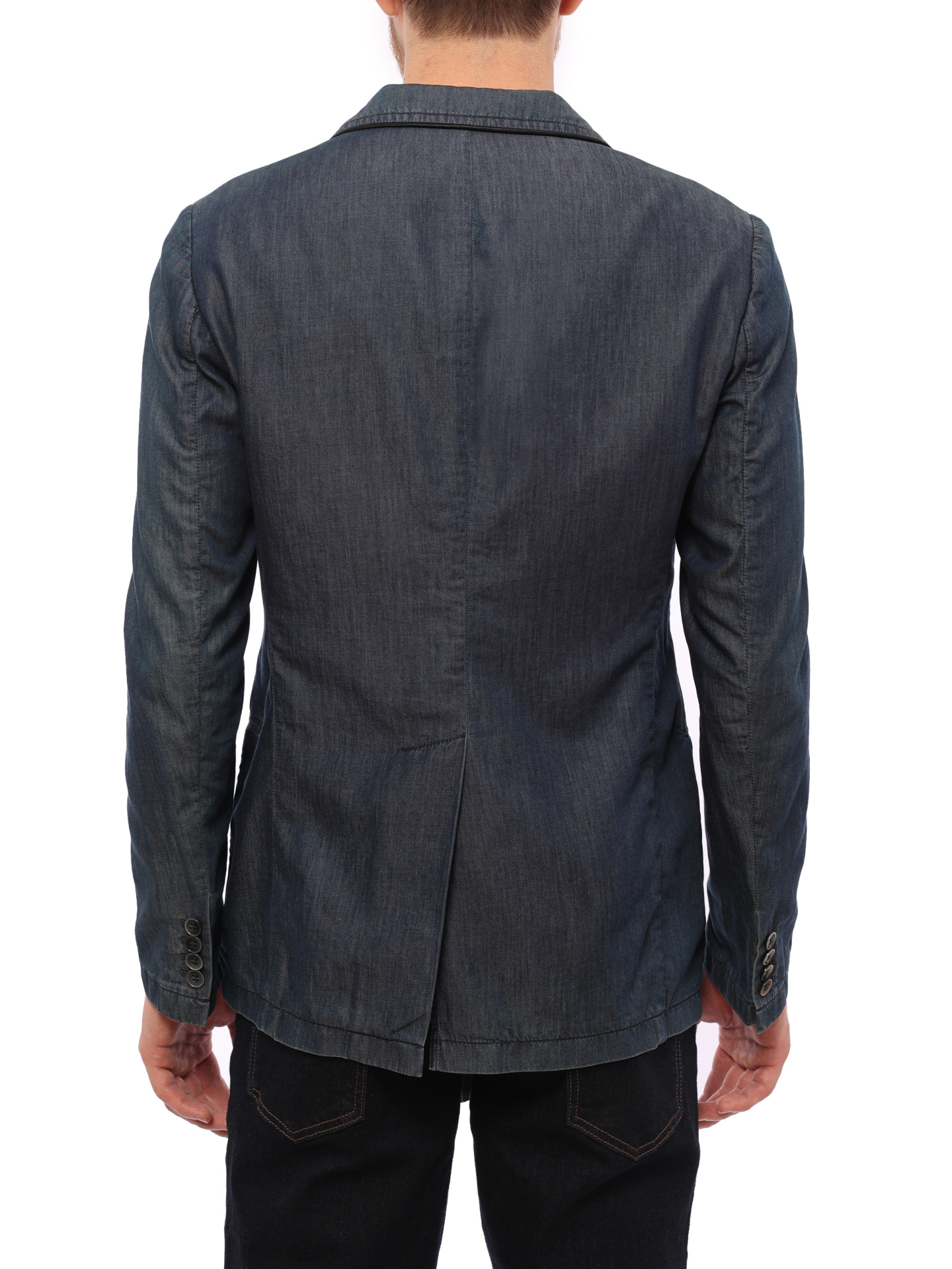 Пиджак Armani Collezioni 1878B0/P529 джинсовый мужской — купить в интернет-магазине Verdistore