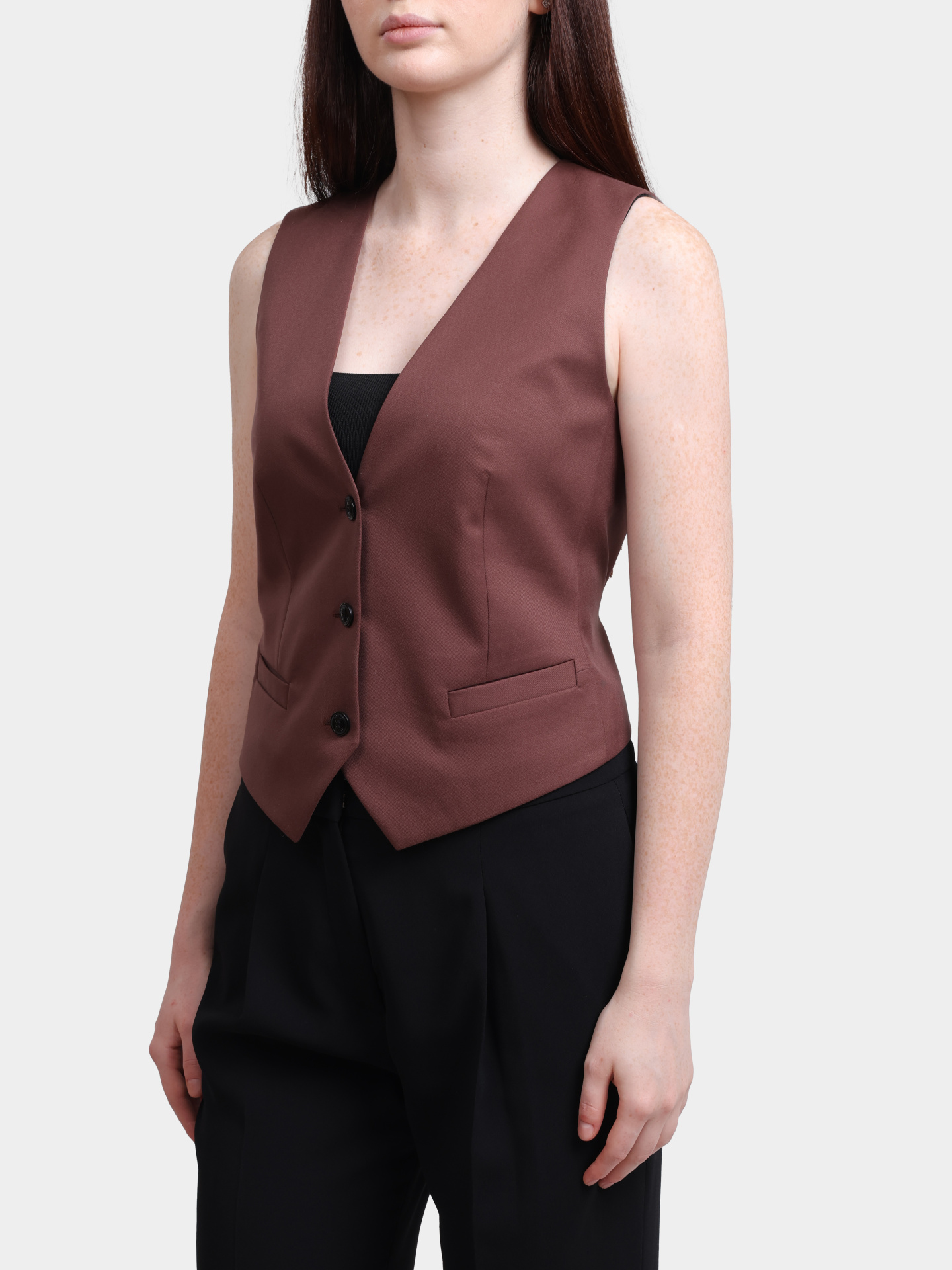 Жилет Hugo 50545278 201 коричневый женский — купить в интернет-магазине Verdistore