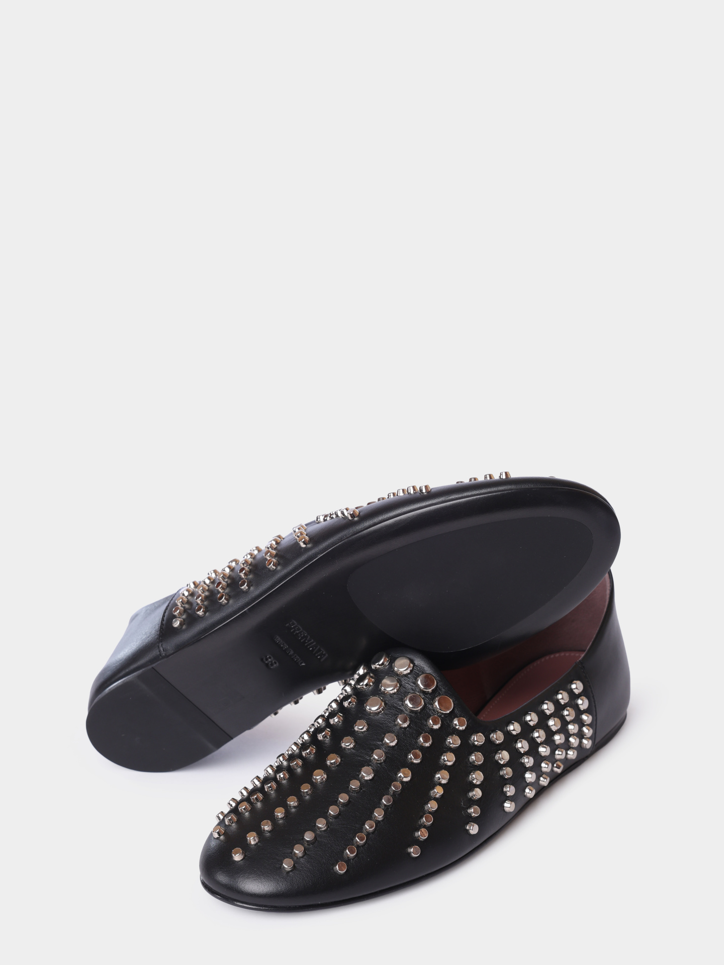 Балетки Premiata M7008 кожаные женские с заклепками — купить в интернет-магазине Verdistore