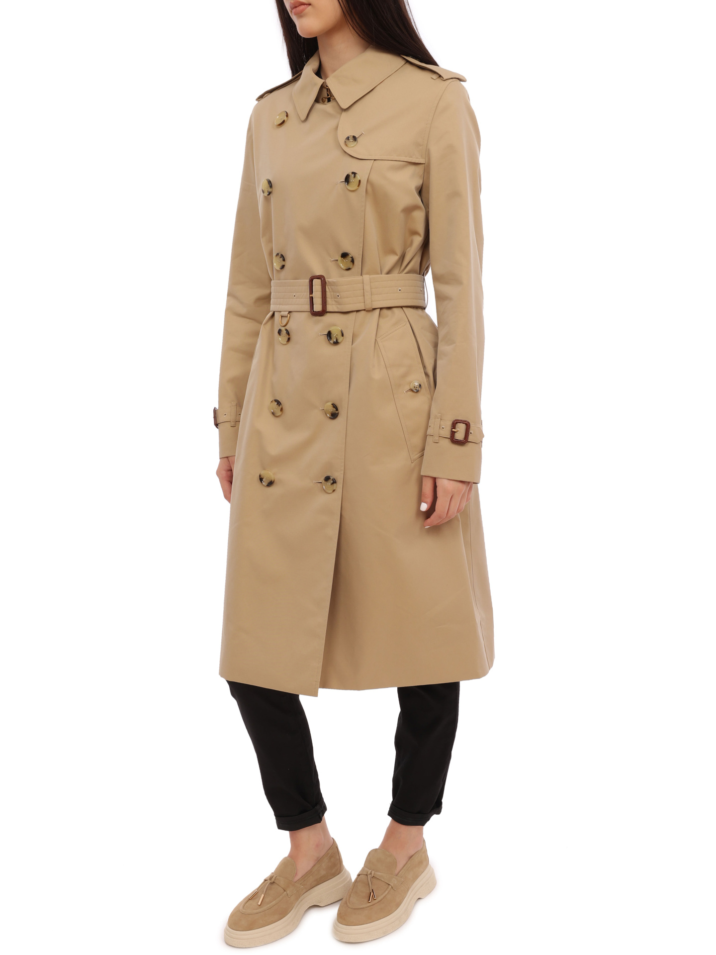 Тренч Burberry 8045288 A1366 бежевый женский — купить в интернет-магазине Verdistore
