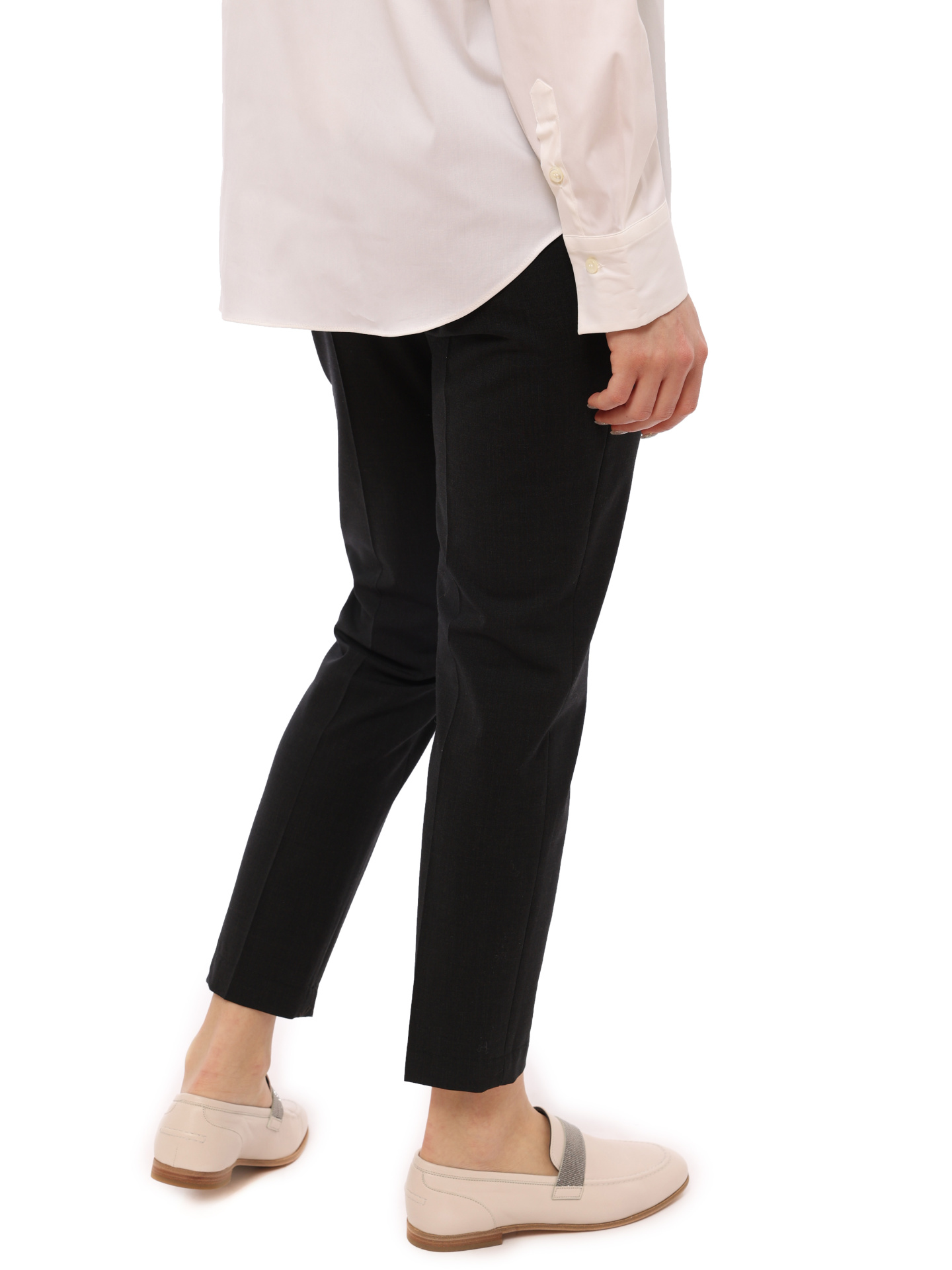 Брюки Brunello Cucinelli M0W07P6226 C2803 темно-серые с ремешком — купить в интернет-магазине Verdistore