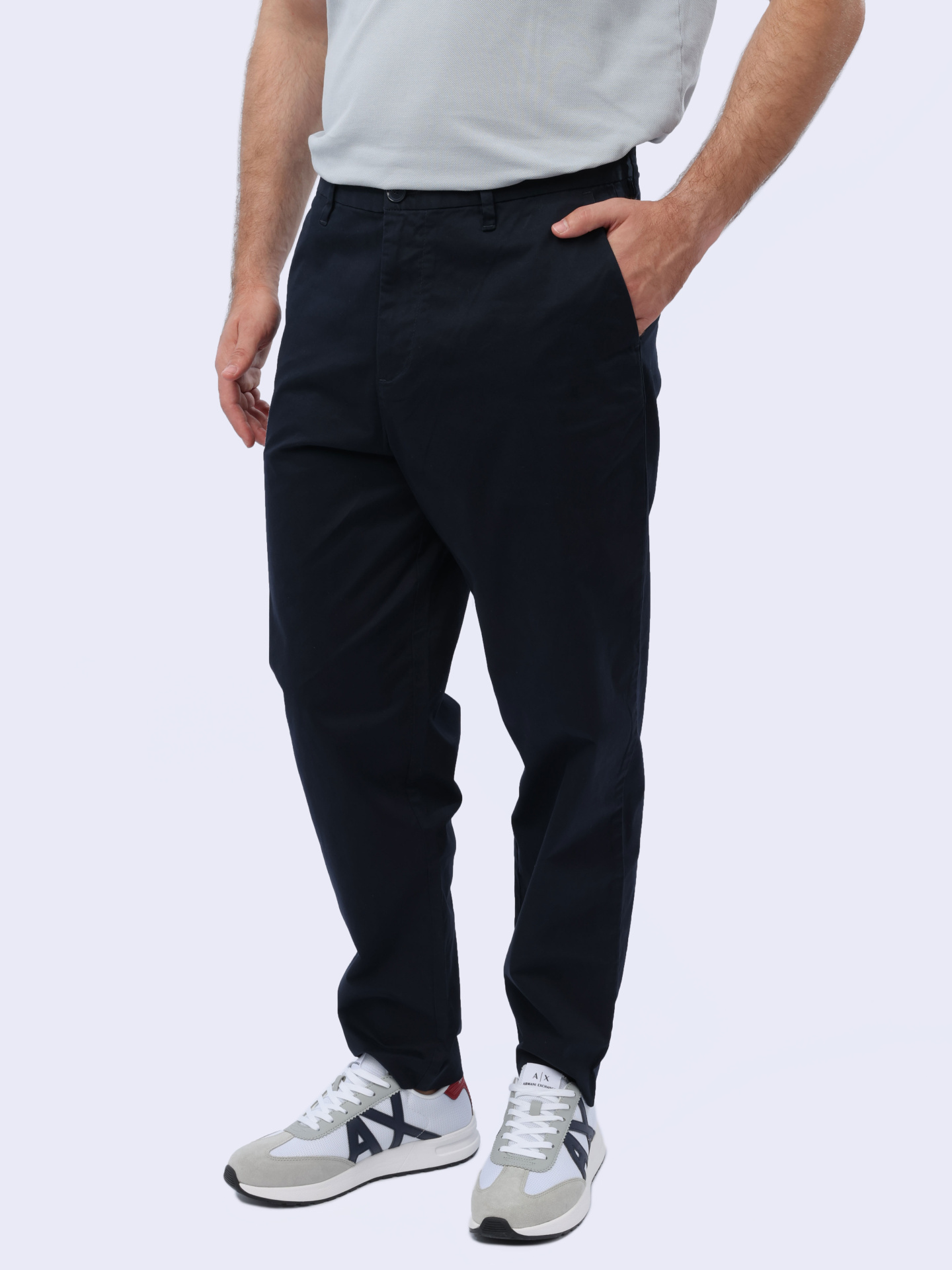 Брюки Armani Exchange 3DZP07 ZN3TZ 15DK темно-синие мужские — купить в интернет-магазине Verdistore