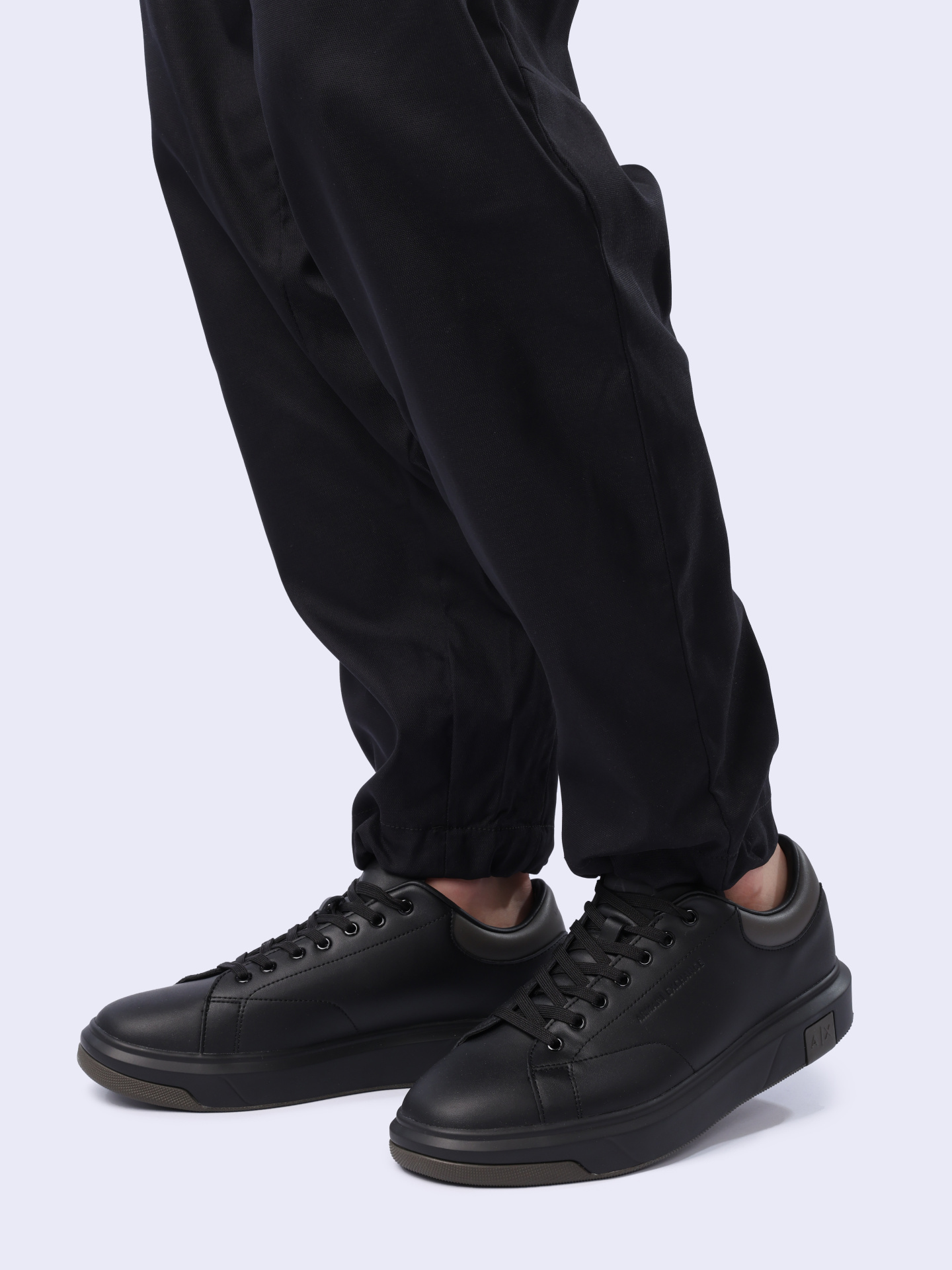 Кеды Armani Exchange XUX123 XV534 U181 черные мужские кожаные — купить в интернет-магазине Verdistore