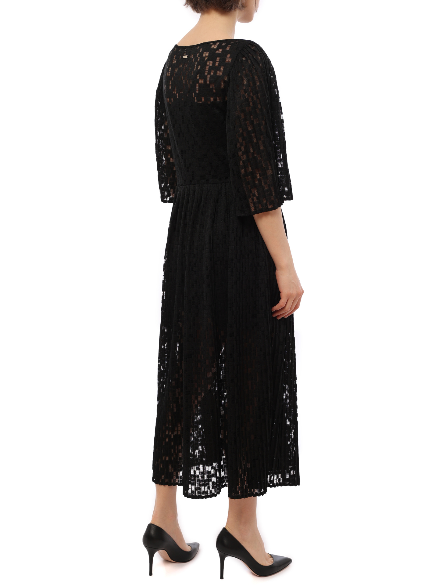 Платье Armani Exchange 6GYA46 1200 плиссированное женское с поясом — купить в интернет-магазине Verdistore