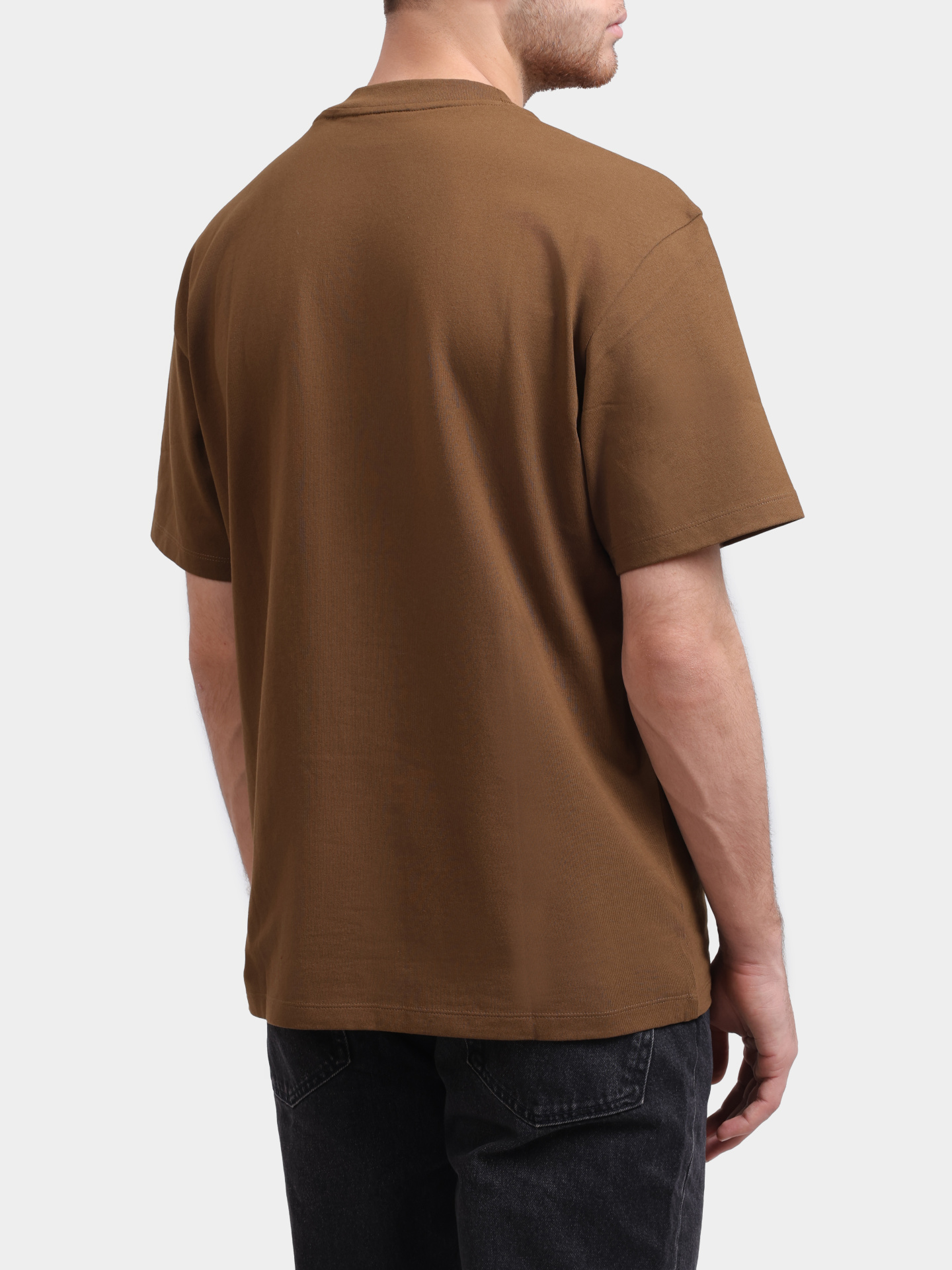 Футболка Hugo Dapolino 10248326 мужская коричневая — купить в интернет-магазине Verdistore