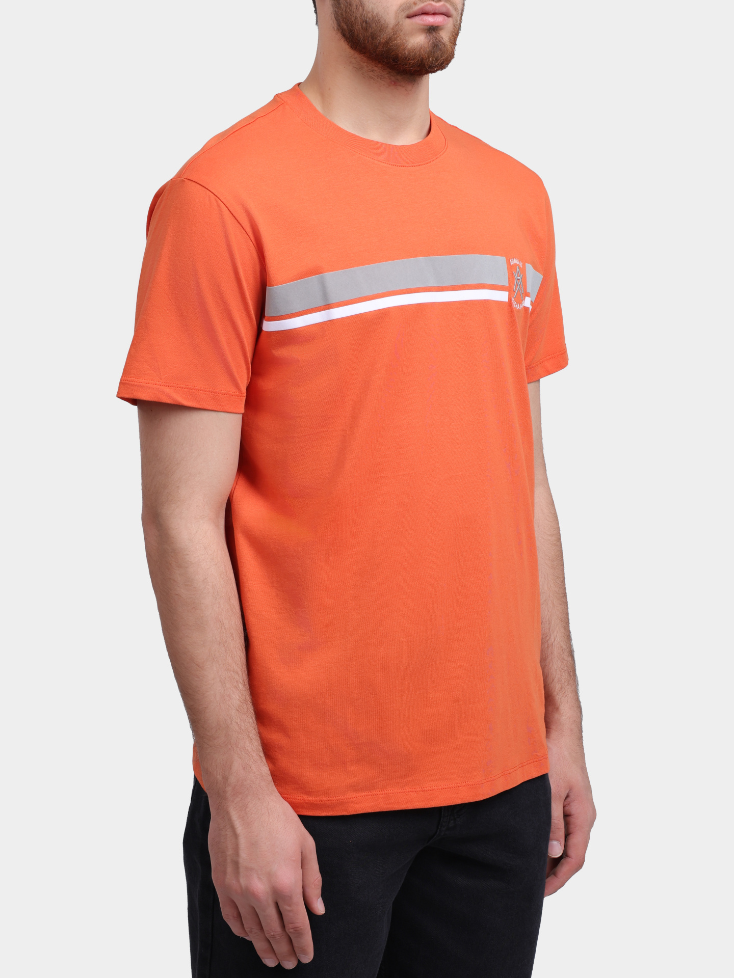 Футболка Armani Exchange XM001792 AF12308 U3040 оранжевая мужская — купить в интернет-магазине Verdistore