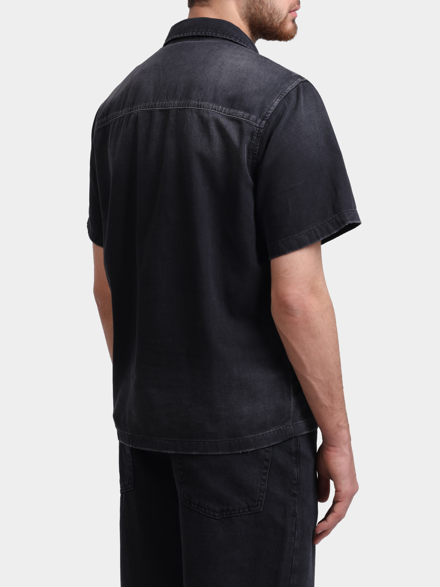 Рубашка Diesel A169570DBDC02 темно-серая мужская свободного кроя — купить в интернет-магазине Verdistore