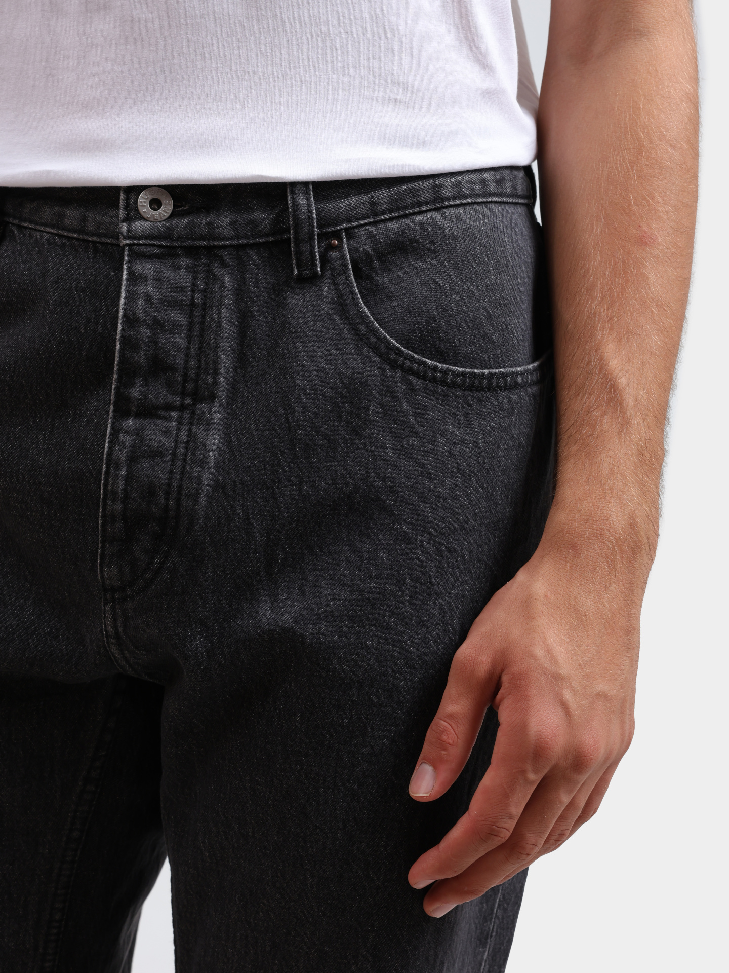 Джинсы Hugo 50529245 010 темно-серые мужские — купить в интернет-магазине Verdistore