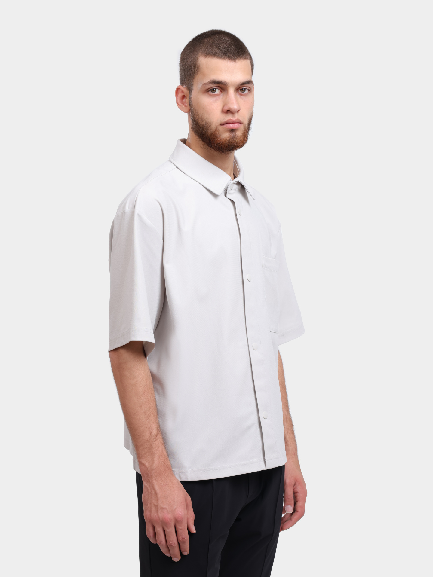 Рубашка Calvin Klein Jeans J30J325337 PC8 светло-серая мужская — купить в интернет-магазине Verdistore