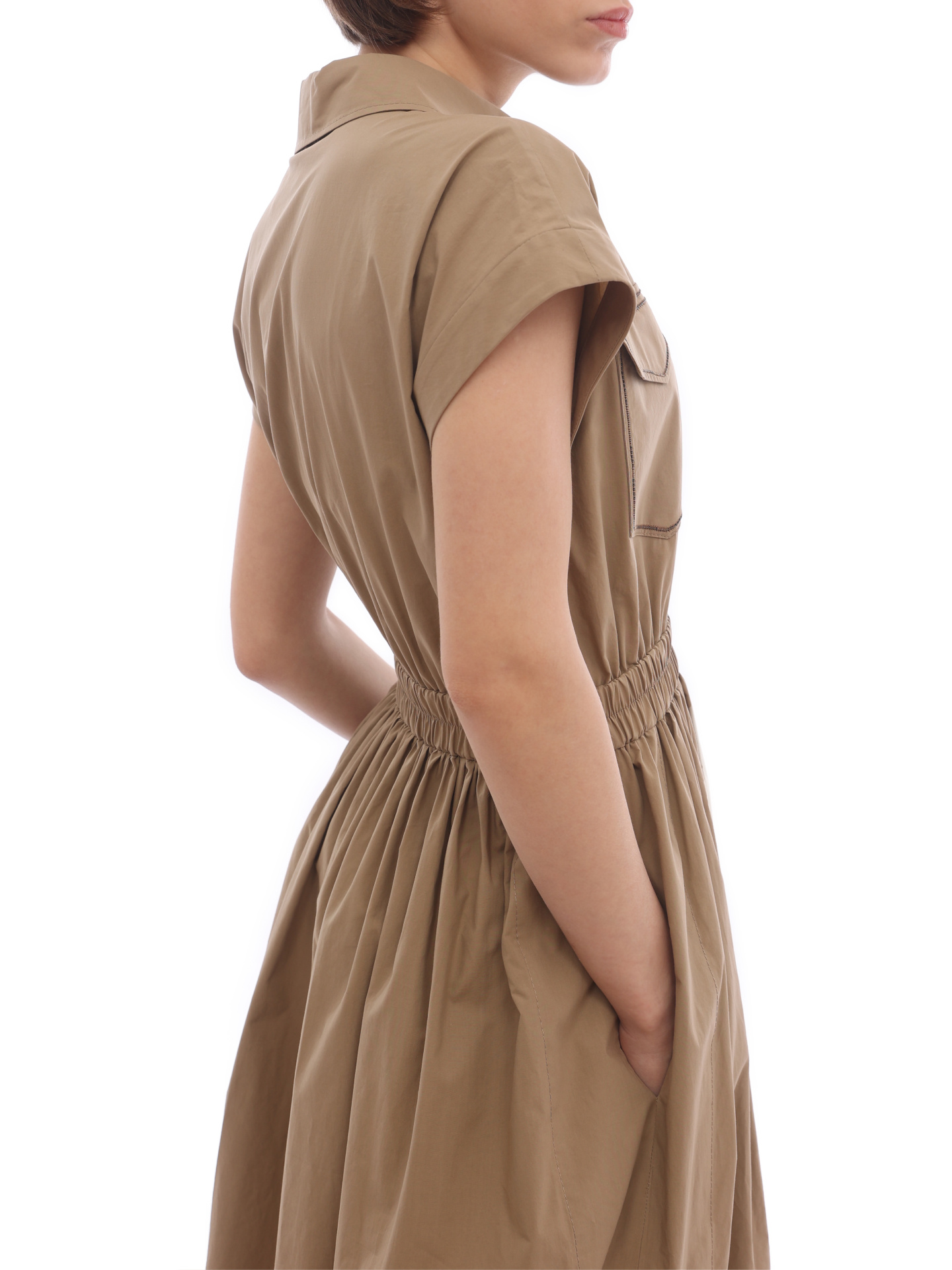 Платье Brunello Cucinelli MH127A4896 C8610 хлопокове женское с поясом — купить в интернет-магазине Verdistore