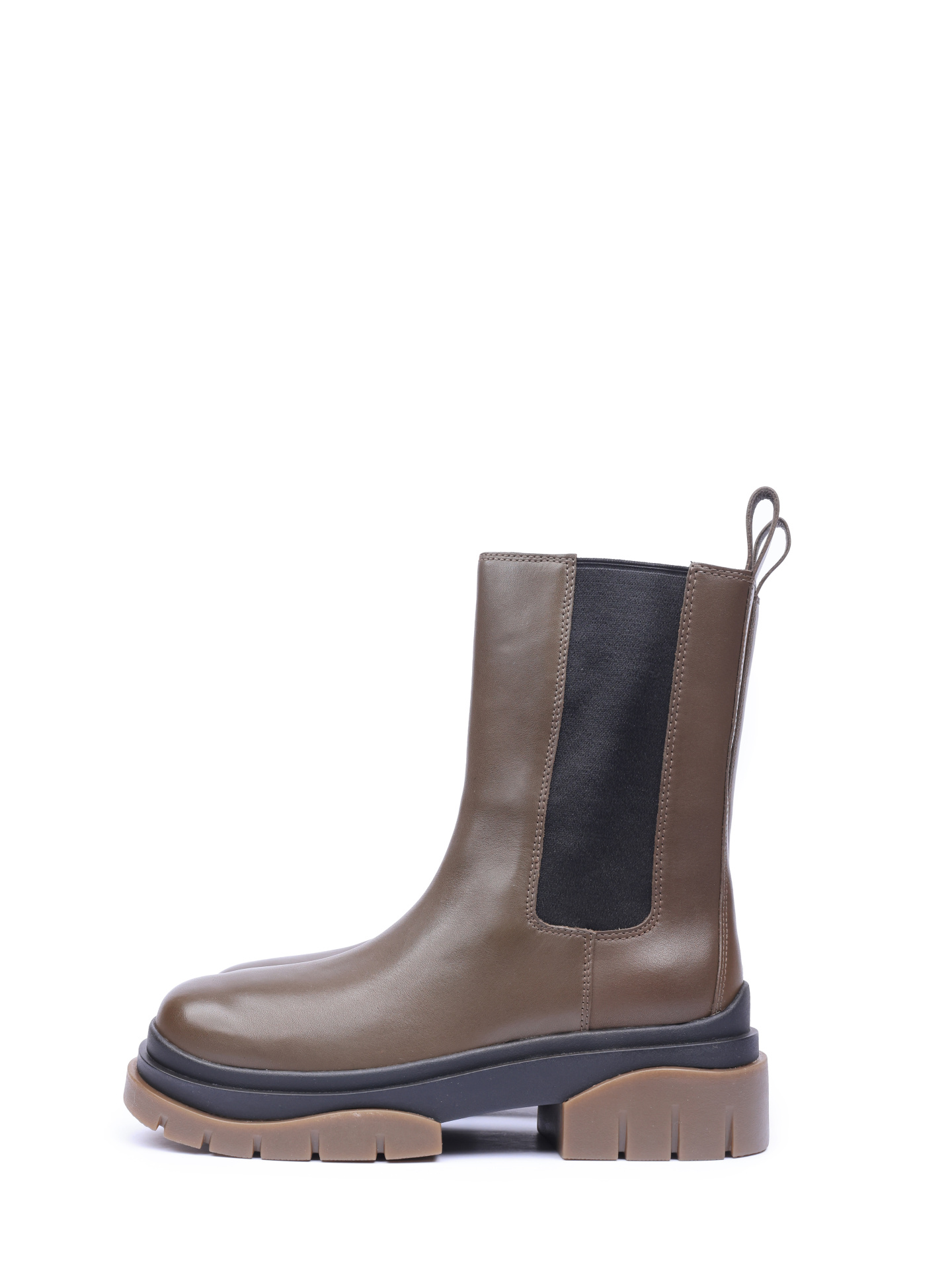 Ботинки ASH STORM 004 коричневые женские на контрастной подошве — купить в интернет-магазине Verdistore