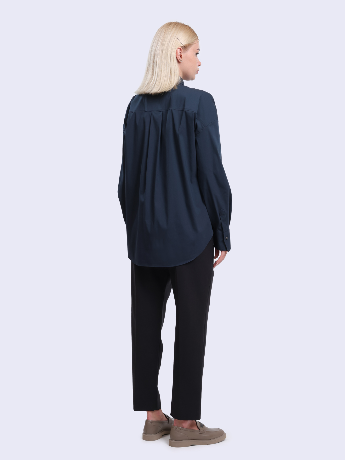 Брюки Brunello Cucinelli M0W07B1031 C101 черные женские из шерсти — купить в интернет-магазине Verdistore