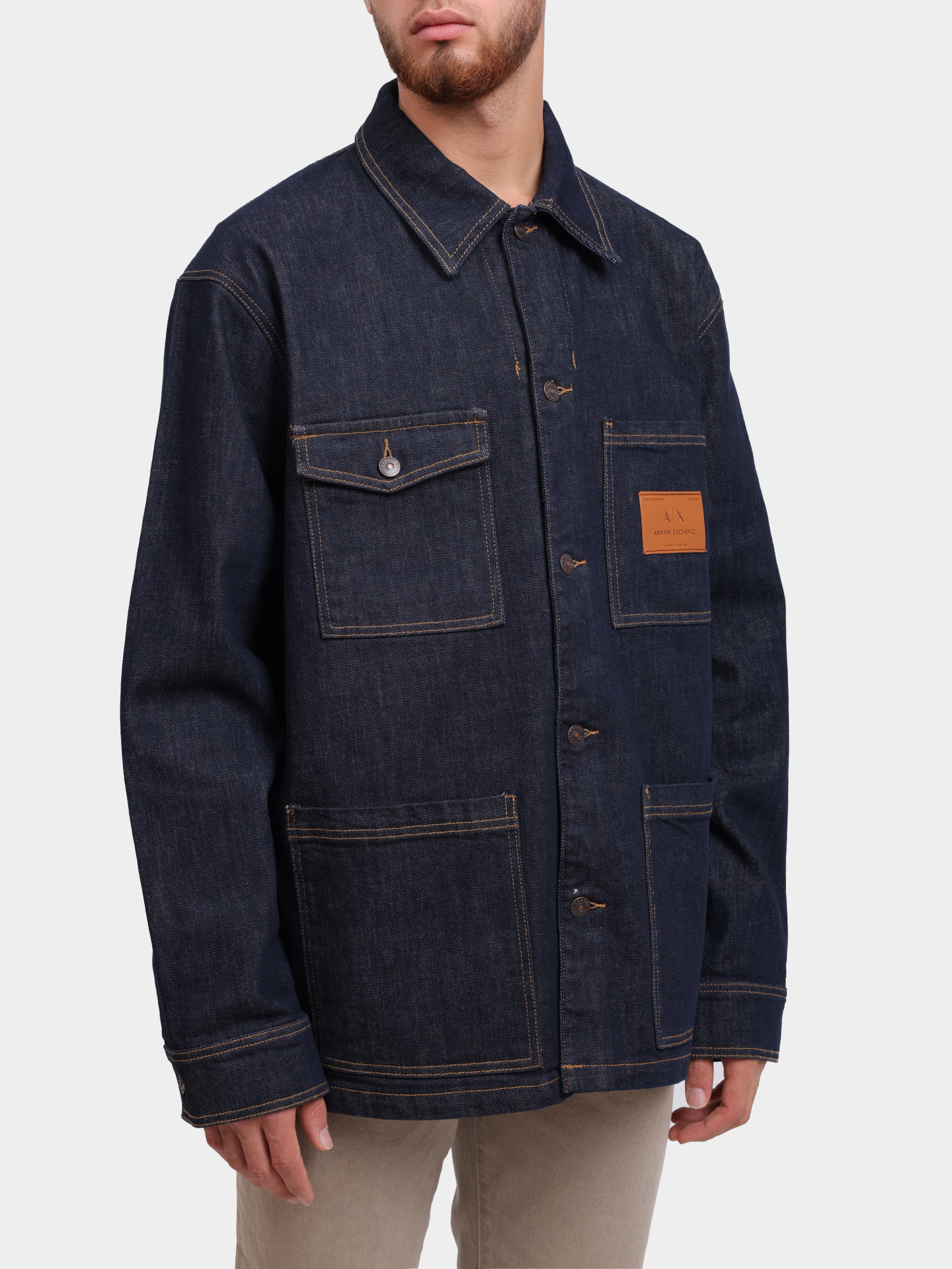 Куртка Armani Exchange XM000382 AF12284 MB001 джинсовая мужская — купить в интернет-магазине Verdistore