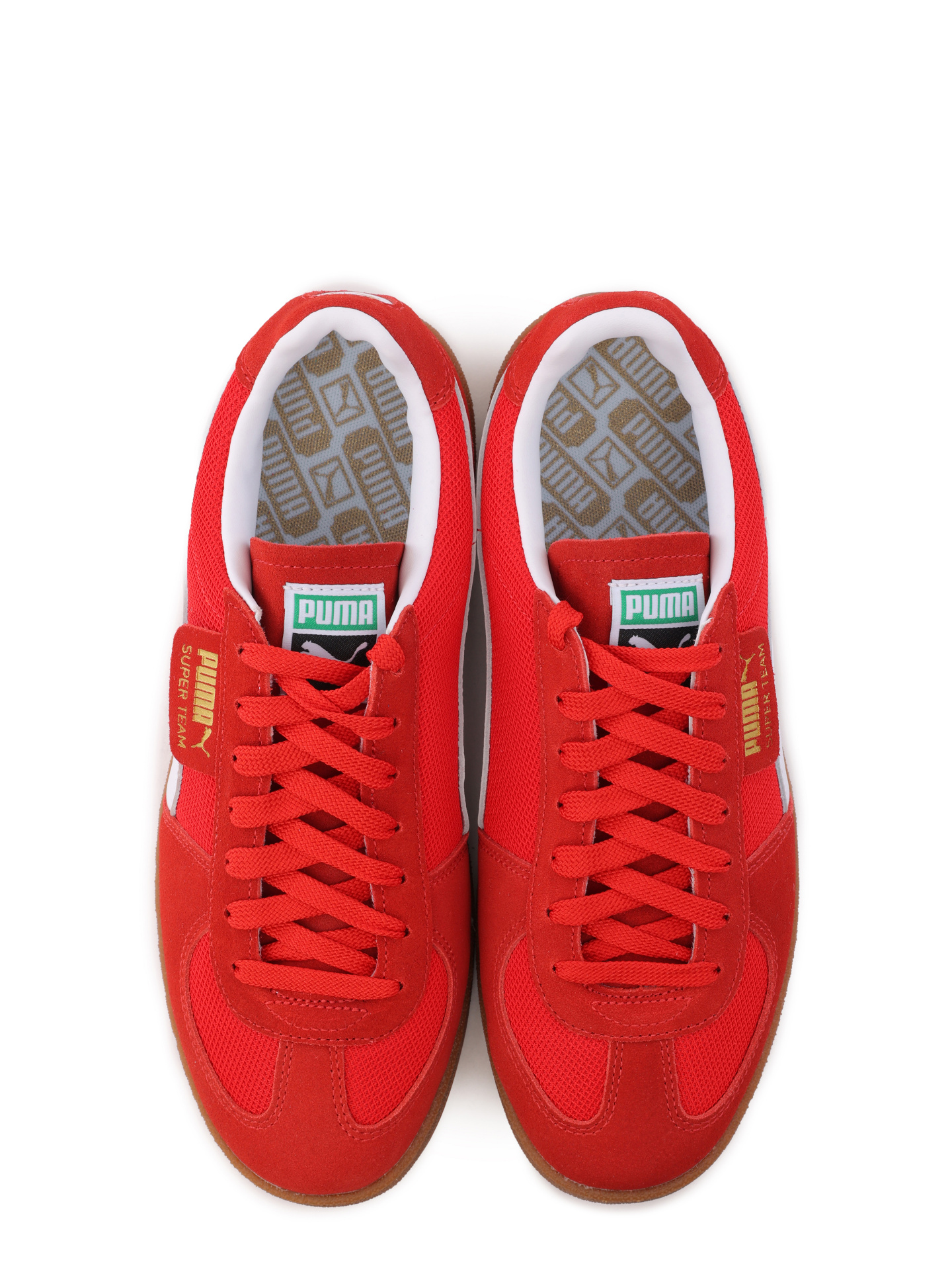 Кеды с перфорацией красные с белыми вставками по бокам  — купить в интернет-магазине Verdistore