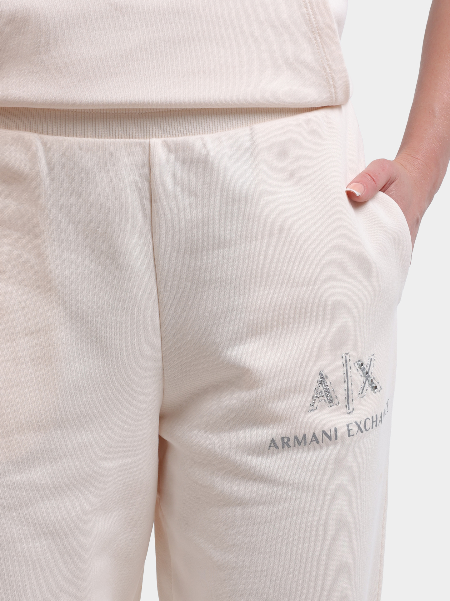 Брюки спортивные Armani Exchange XW000162 AF11851 U1003 хлопковые женские — купить в интернет-магазине Verdistore