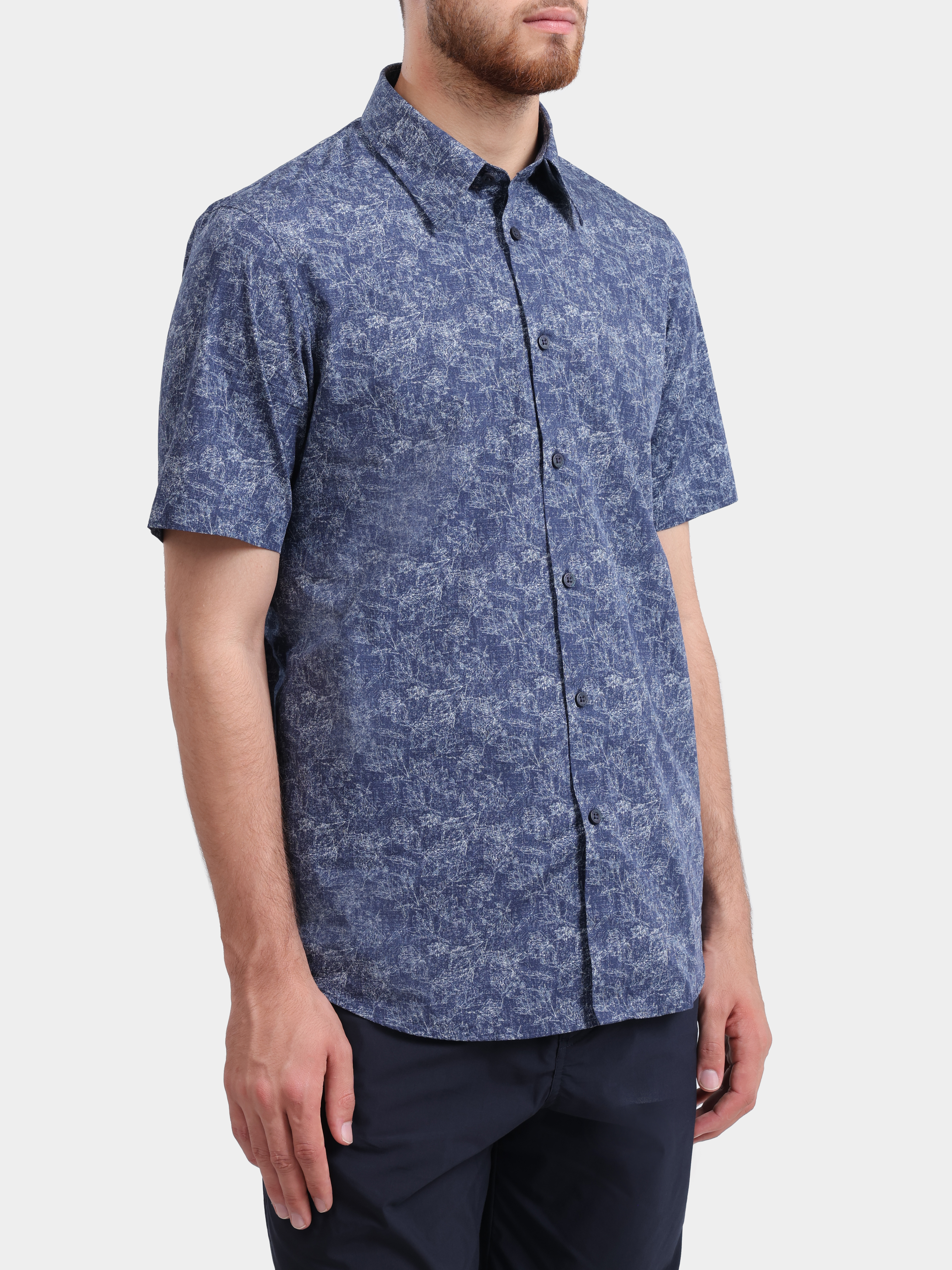 Рубашка Armani Exchange XM002284 AF22713 FB446 хлопковая мужская — купить в интернет-магазине Verdistore