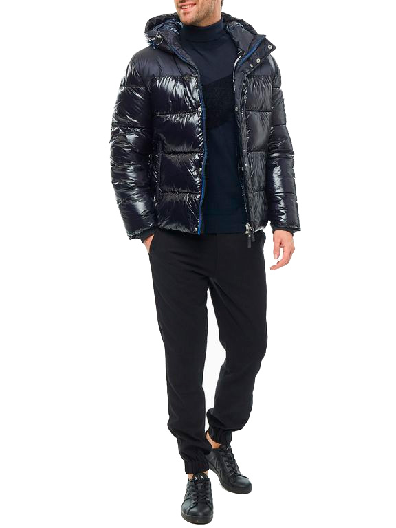 Пуховик Armani Exchange 6GZB13 B13 1510 укороченный мужской с логотипом на спине — купить в интернет-магазине Verdistore