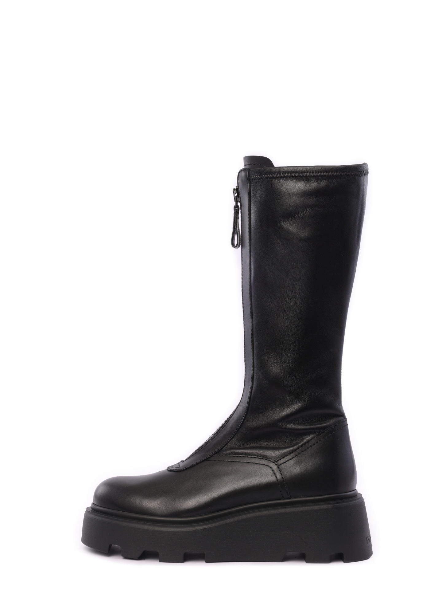 Сапоги M6622 черные женские из натуральной кожи — купить в интернет-магазине Verdistore