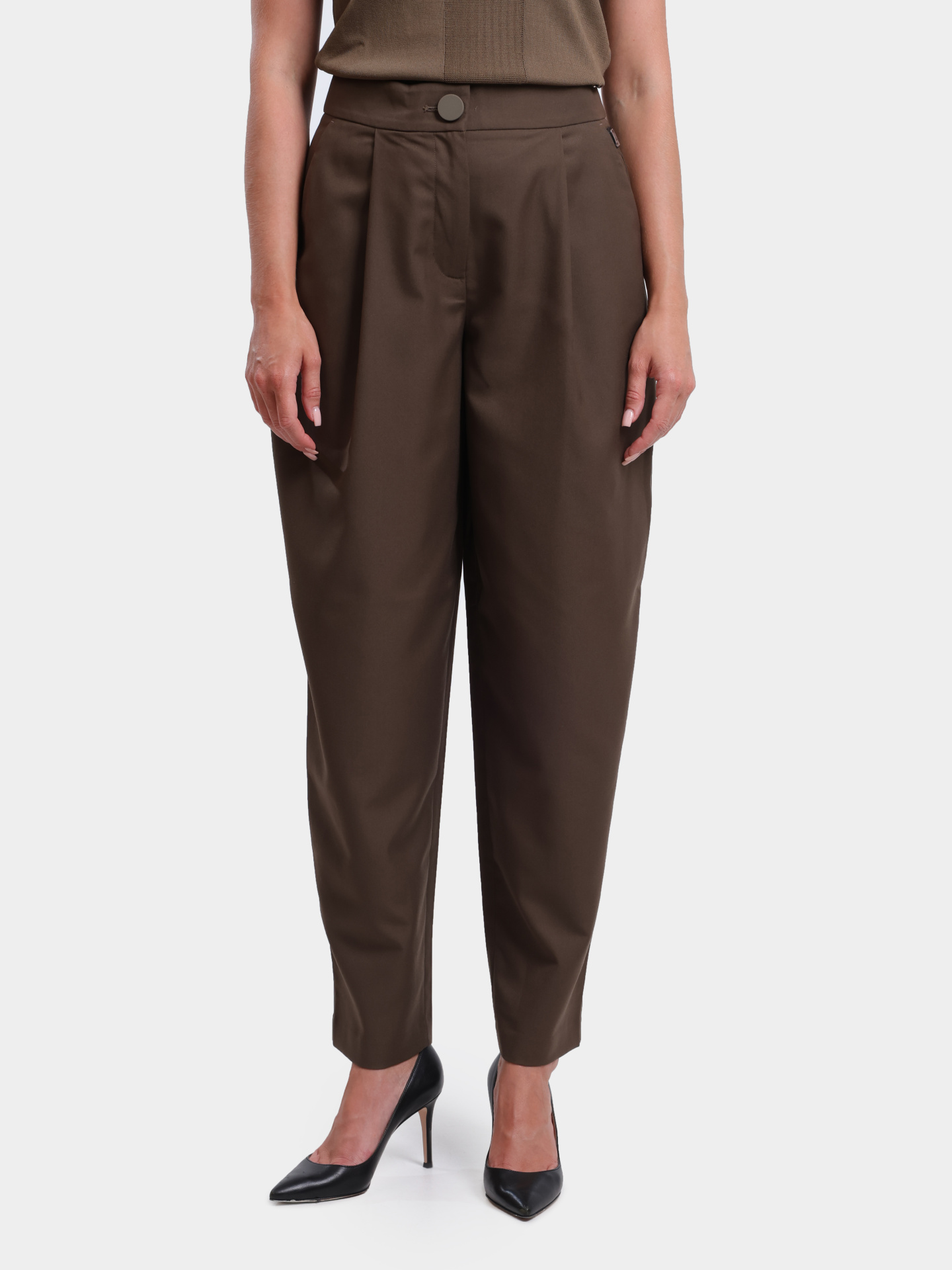 Брюки Armani Exchange XW000222 AF10855 U6199 коричневые женские — купить в интернет-магазине Verdistore