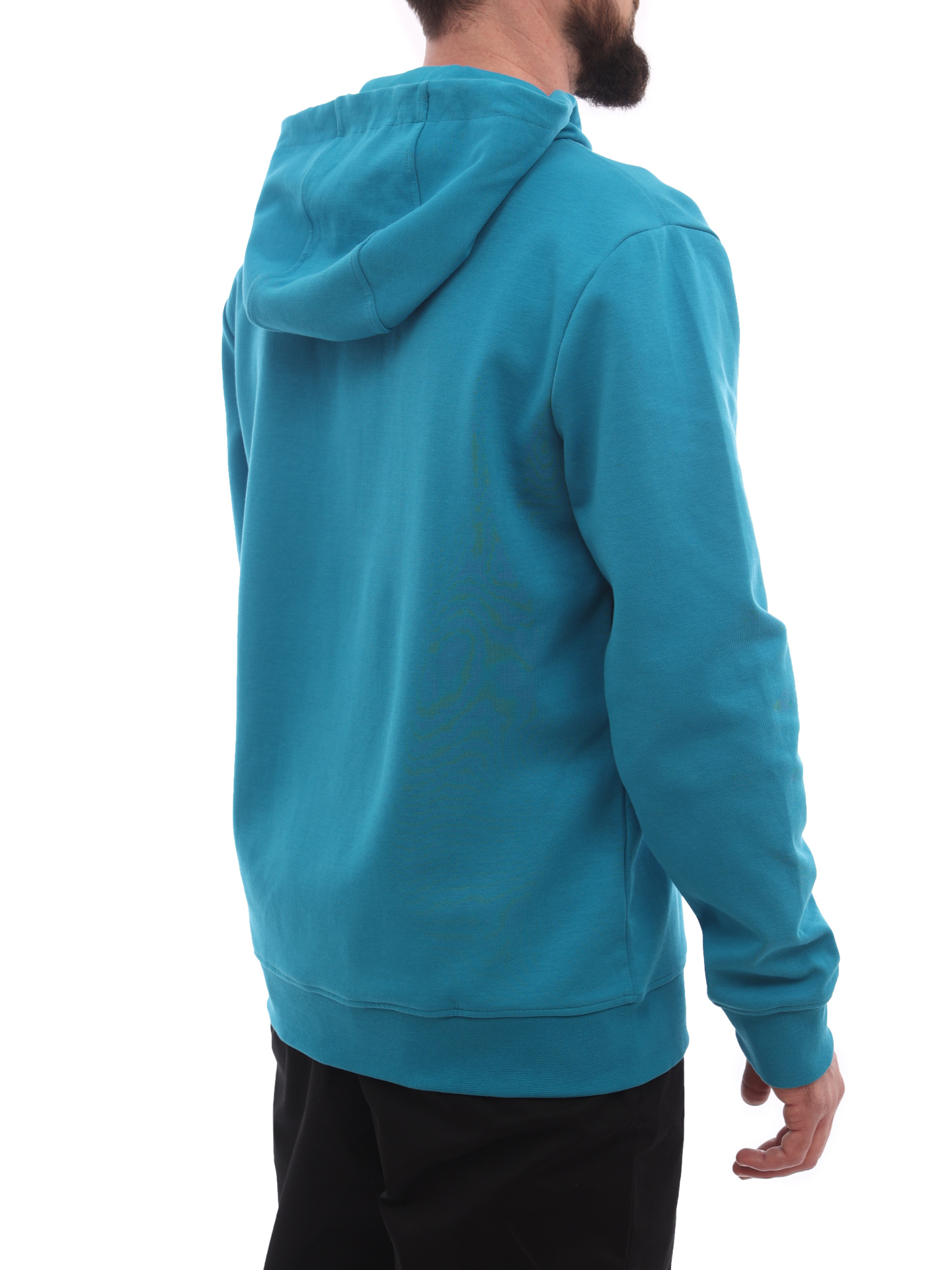Худи Armani Exchange 3LZMAM ZJ8QZ 15BB голубое мужское из хлопка — купить в интернет-магазине Verdistore