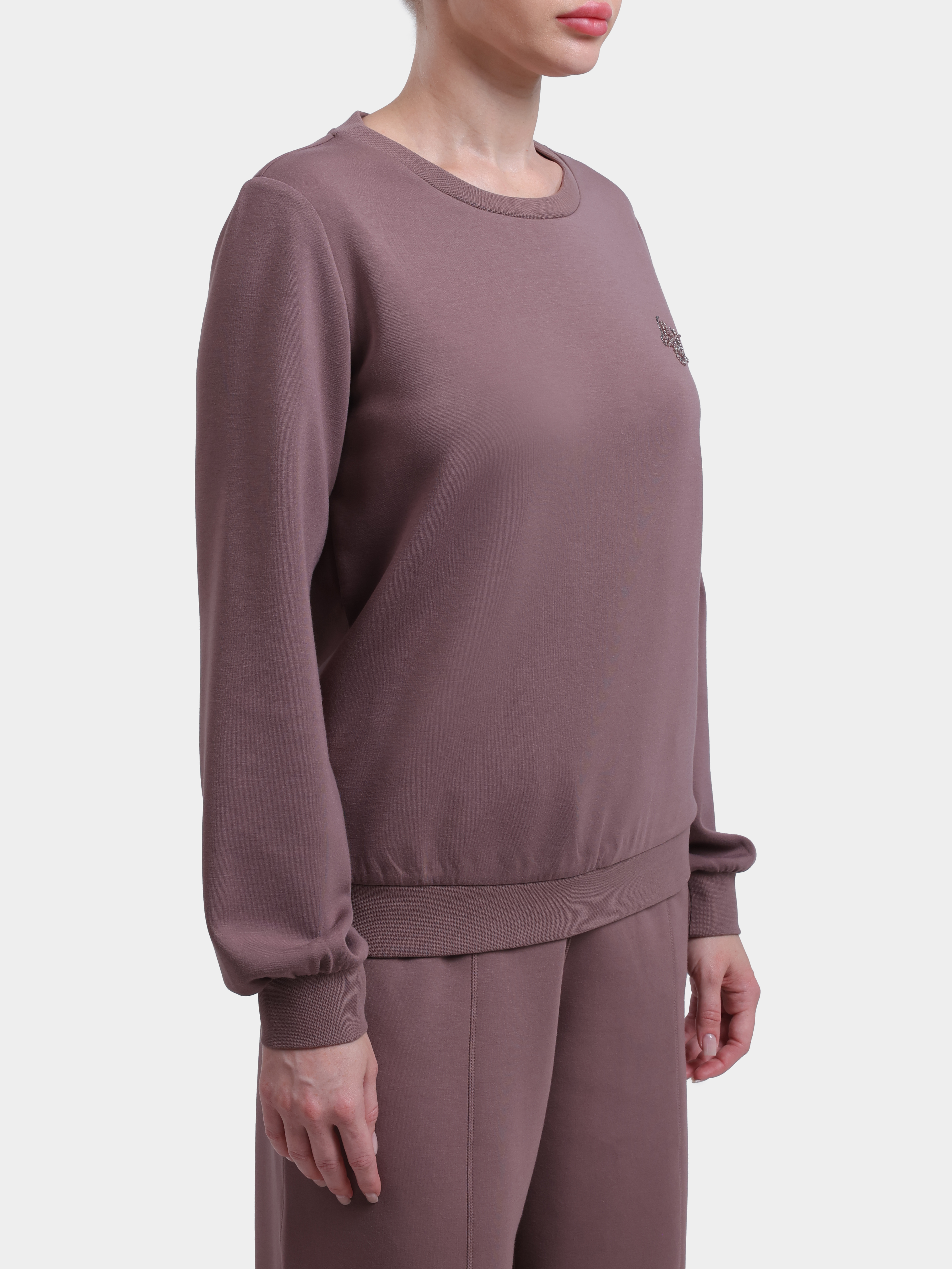 Джемпер Liu-Jo Sport TF6206 J3958 81409 женский с маленьким логотипом из страз — купить в интернет-магазине Verdistore