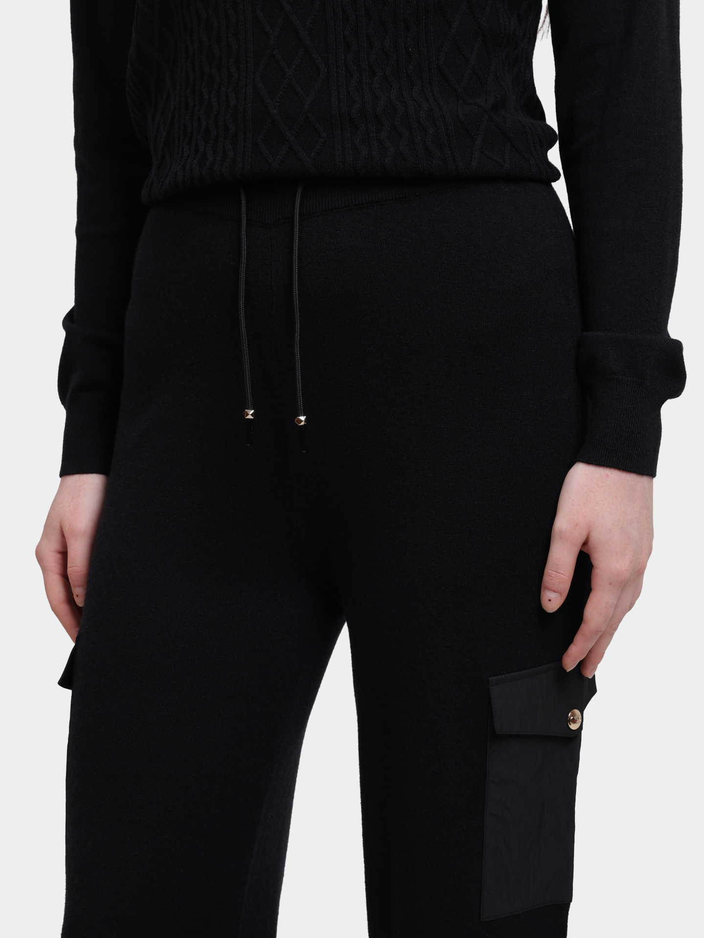 Брюки Liu-Jo TF5041 MS75L 22222 черные женские — купить в интернет-магазине Verdistore