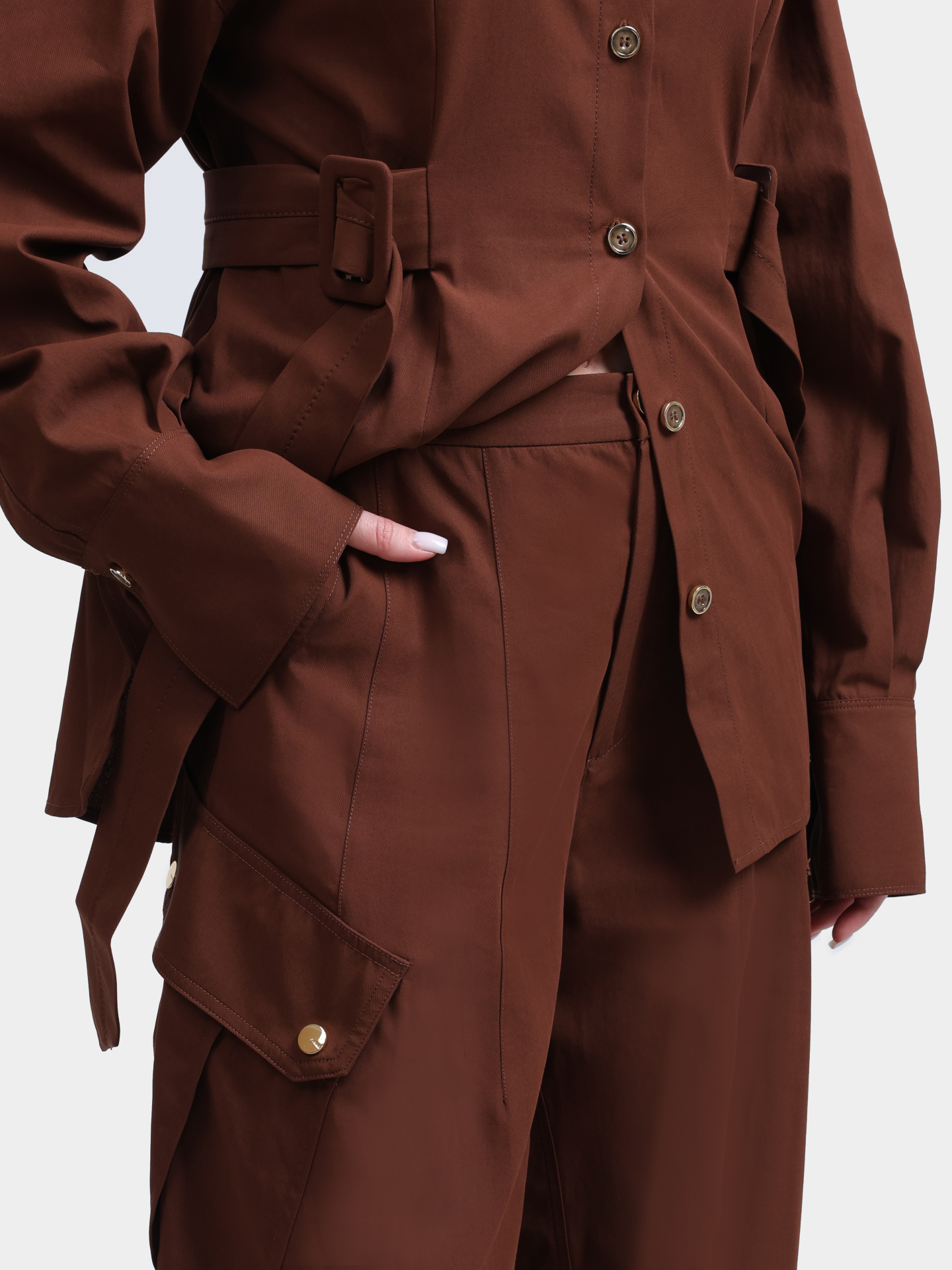 Брюки-карго Pinko 106278 A2ER L78 хлопковые женские — купить в интернет-магазине Verdistore