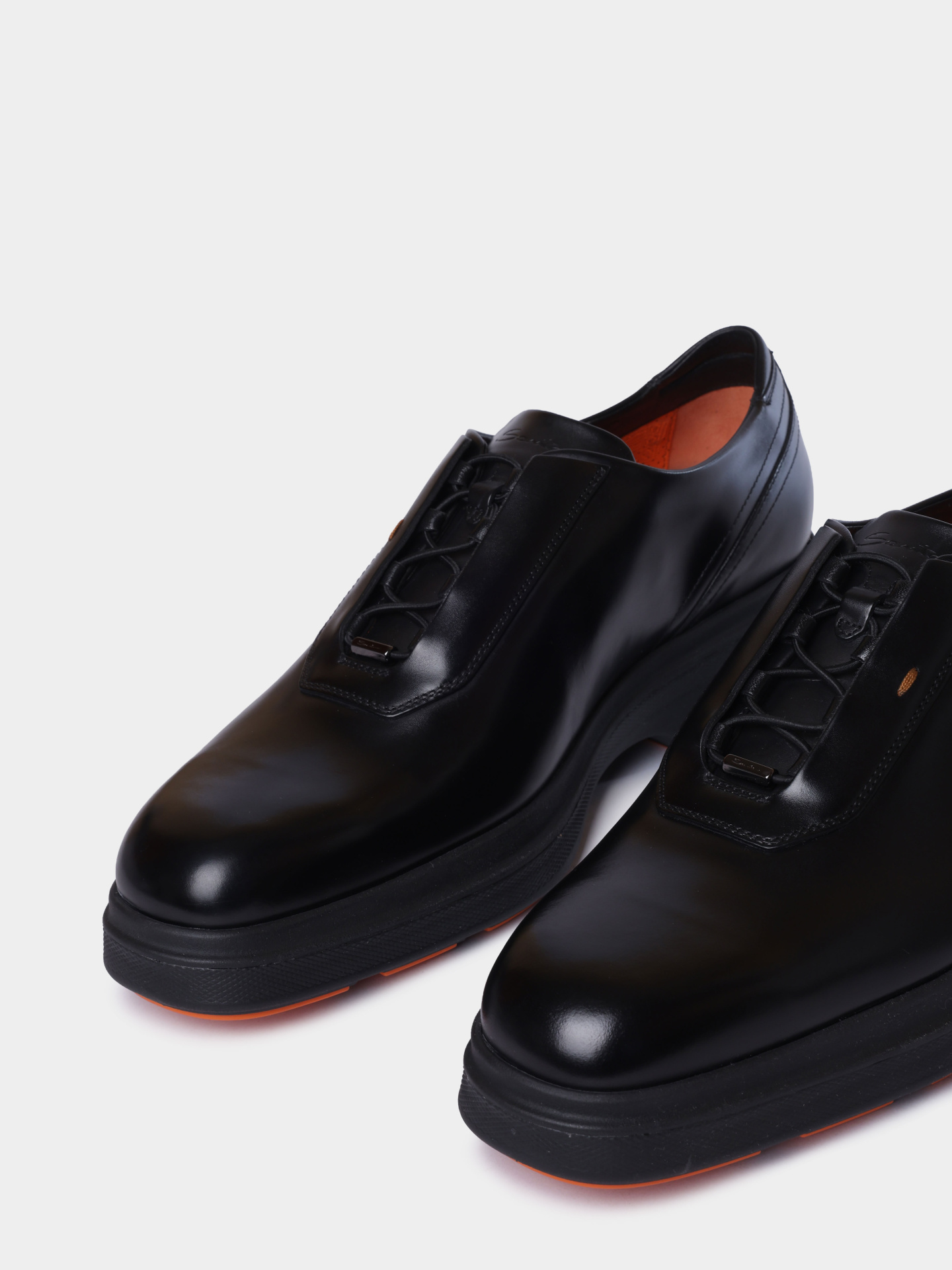 Оксфорды Santoni MGEG19170NEAXNTGN01 кожаные мужские — купить в интернет-магазине Verdistore