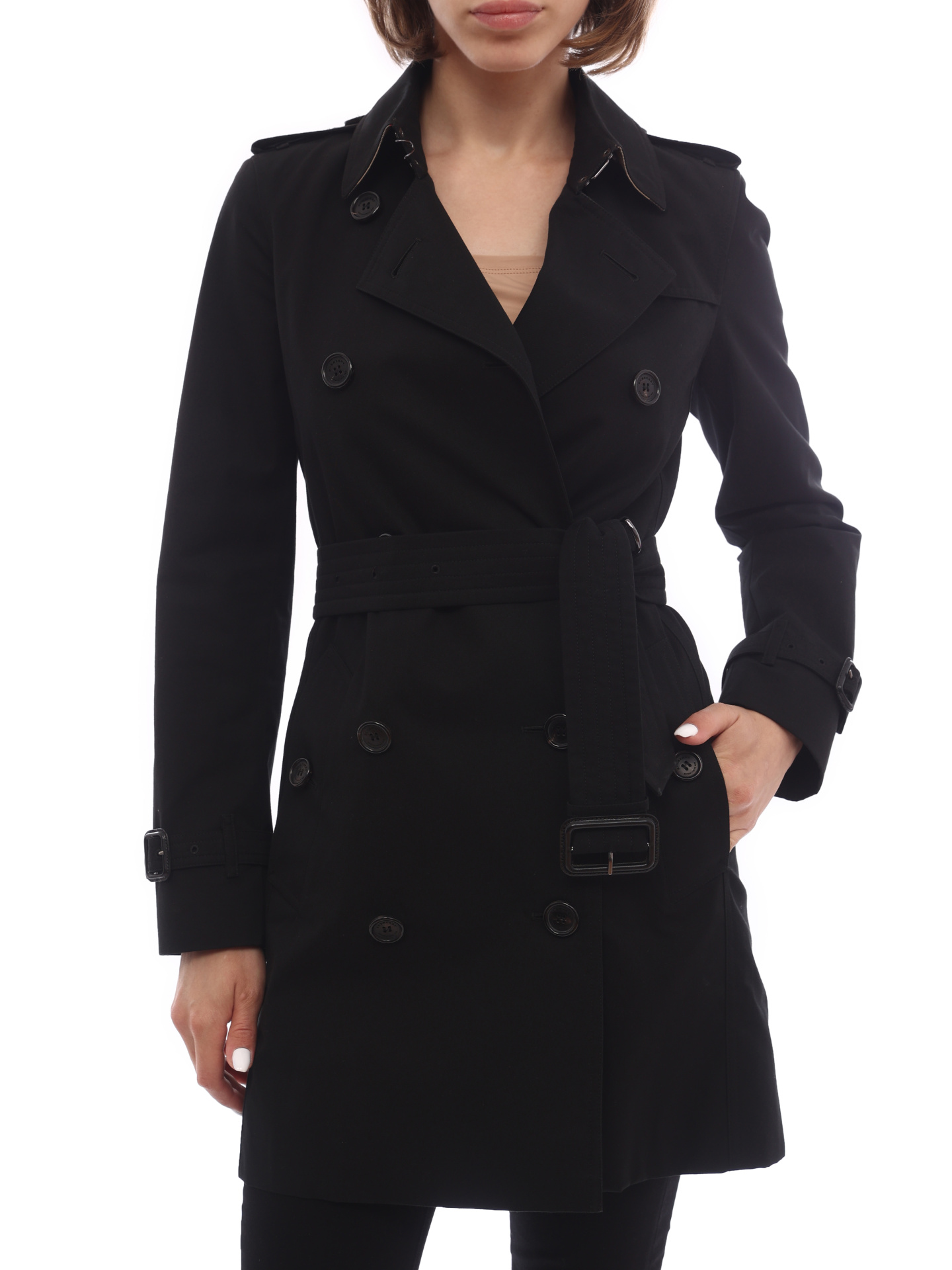 Плащ Burberry 3900459 черный женский — купить в интернет-магазине Verdistore