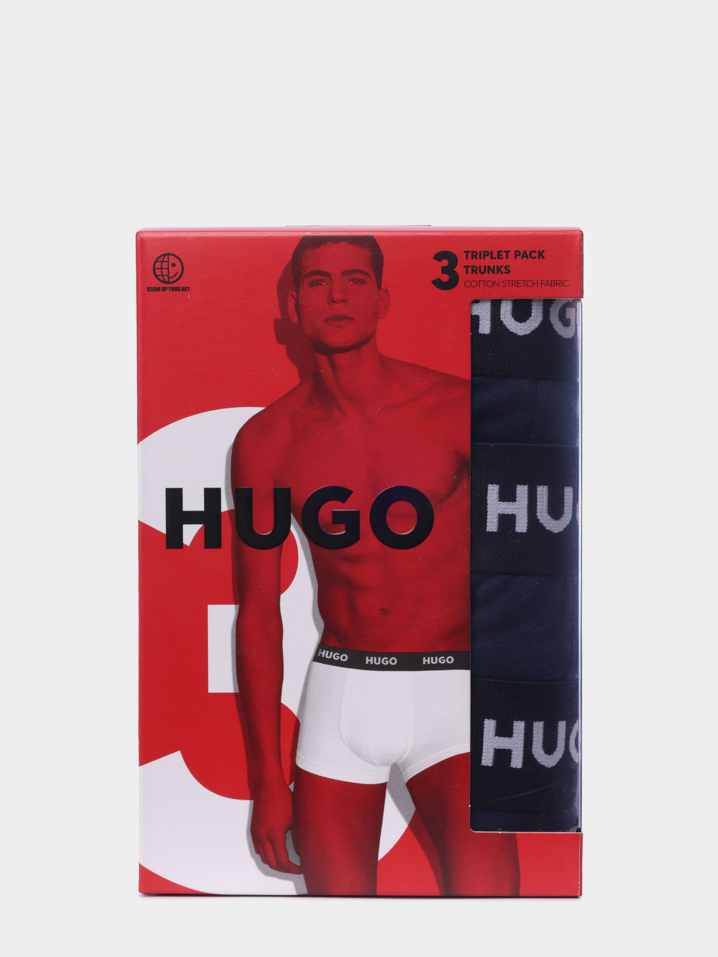 Трусы комплект Hugo 50469786 410 хлопковые мужские  — купить в интернет-магазине Verdistore