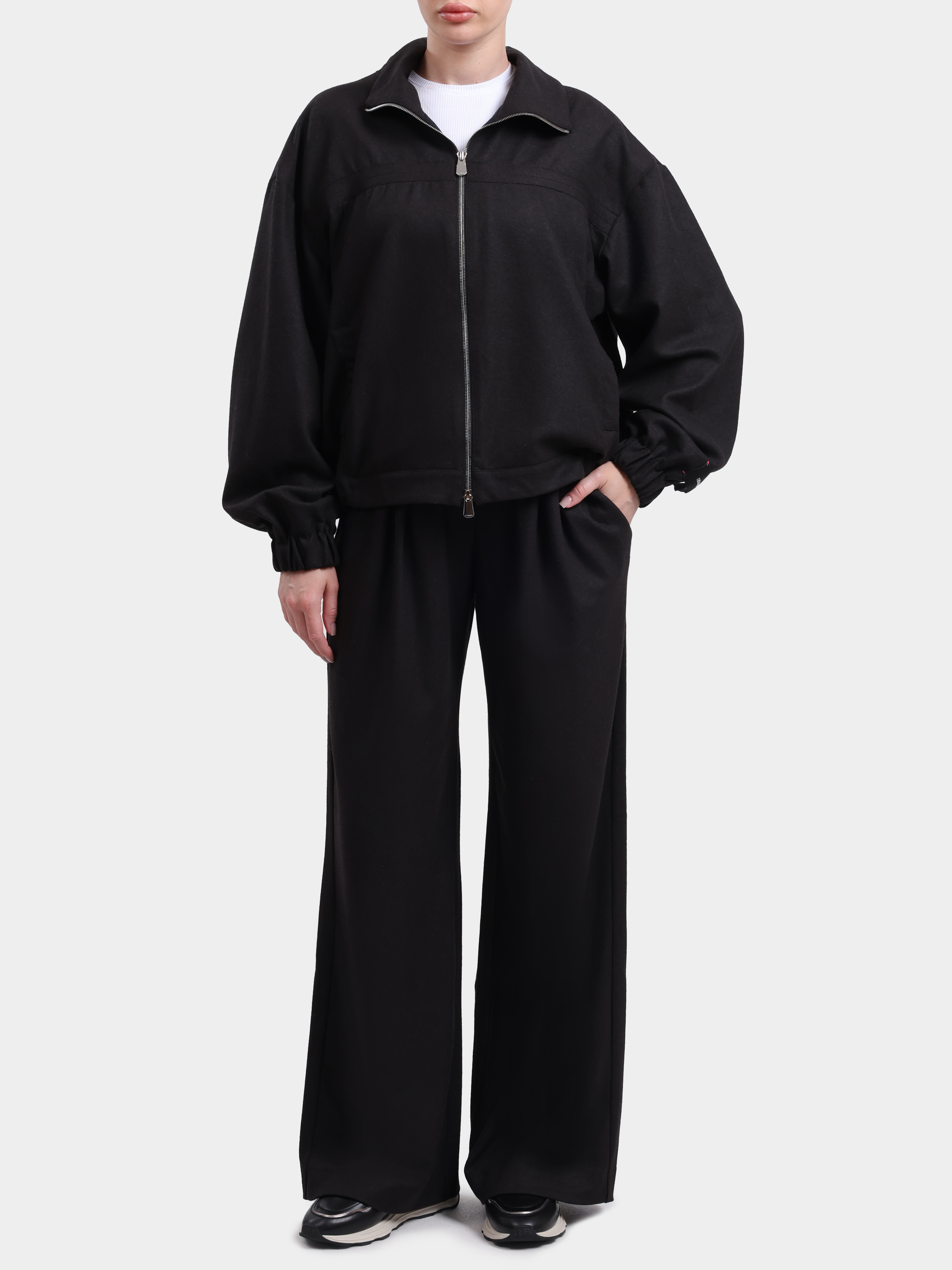 Брюки Pinko 106118 A3JF I84 черные женские на резинке — купить в интернет-магазине Verdistore