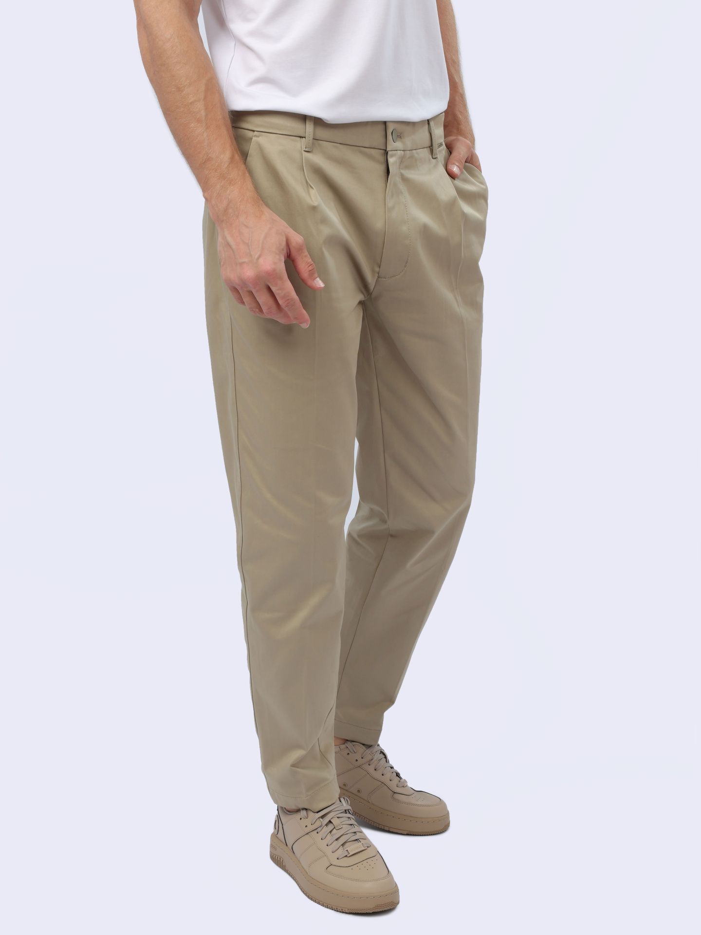 Брюки Calvin Klein K10K110965 бежевые мужские — купить в интернет-магазине Verdistore