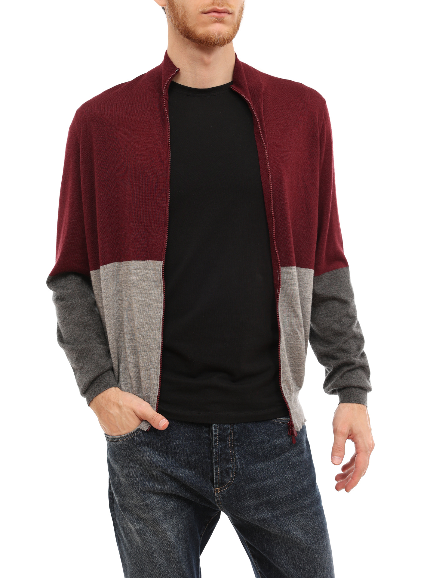 Кардиган Brunello Cucinelli M23800606 CB153 комбинированный мужской — купить в интернет-магазине Verdistore