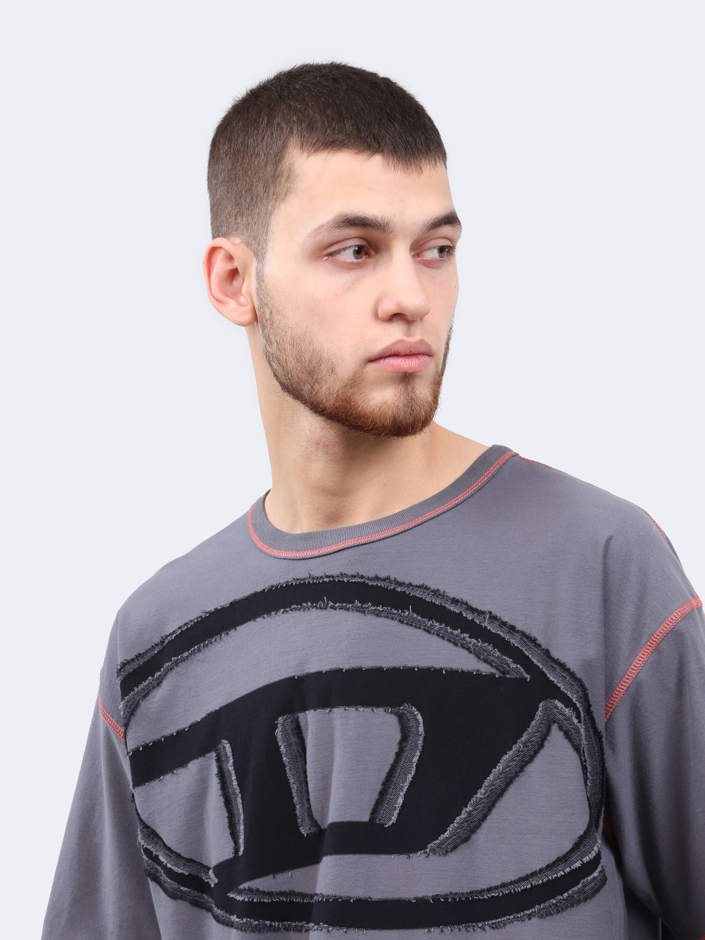 Футболка Diesel A161850GIAS9DV хлопковая мужская с логотипом — купить в интернет-магазине Verdistore