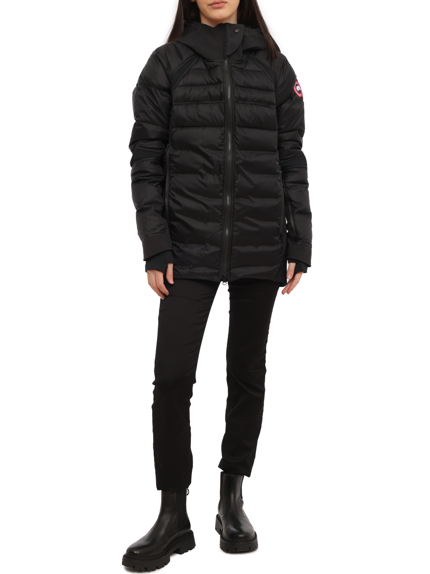 Пуховик Canada Goose 2728L черный женский — купить в интернет-магазине Verdistore