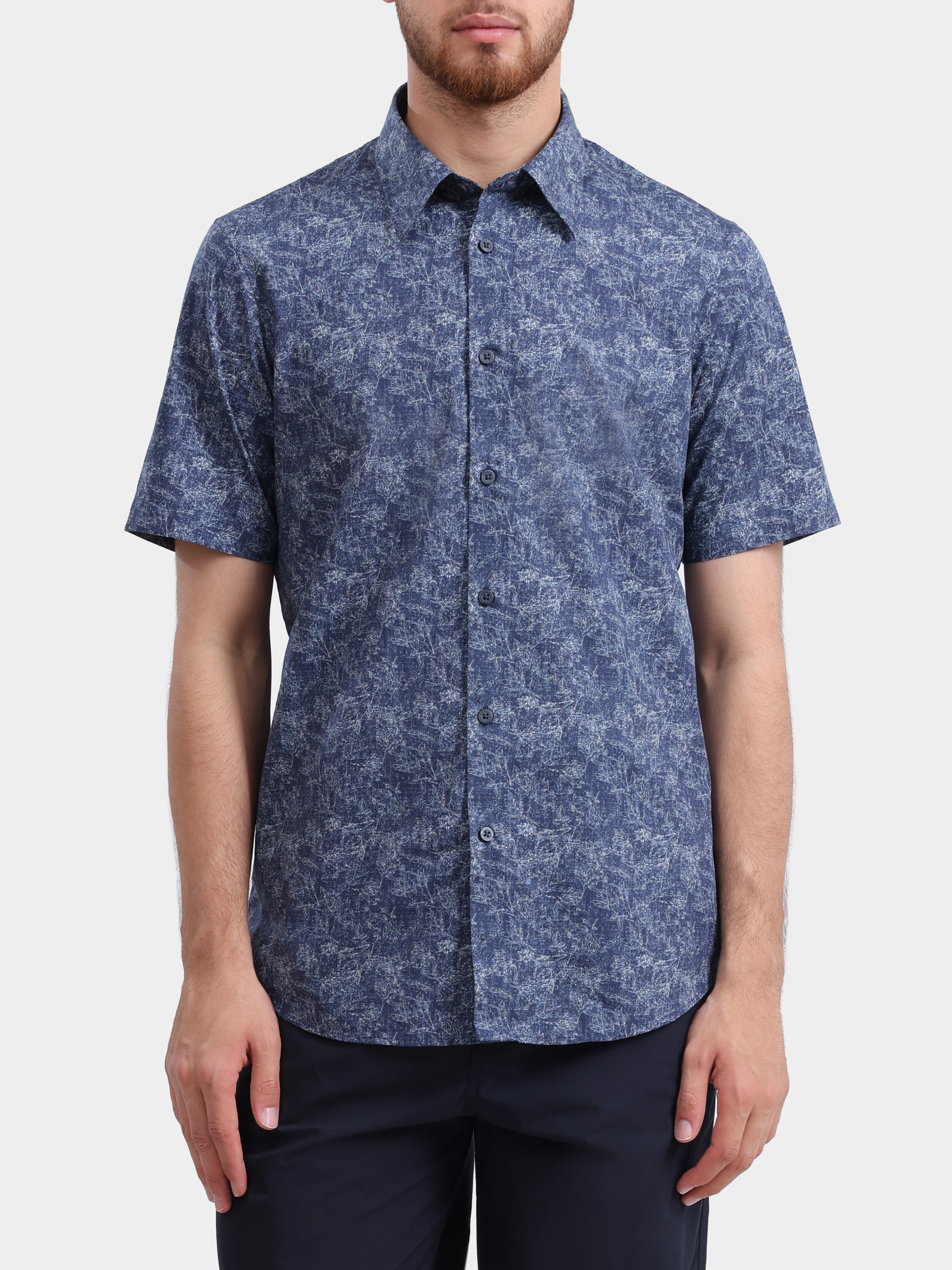 Рубашка Armani Exchange XM002284 AF22713 FB446 хлопковая мужская — купить в интернет-магазине Verdistore