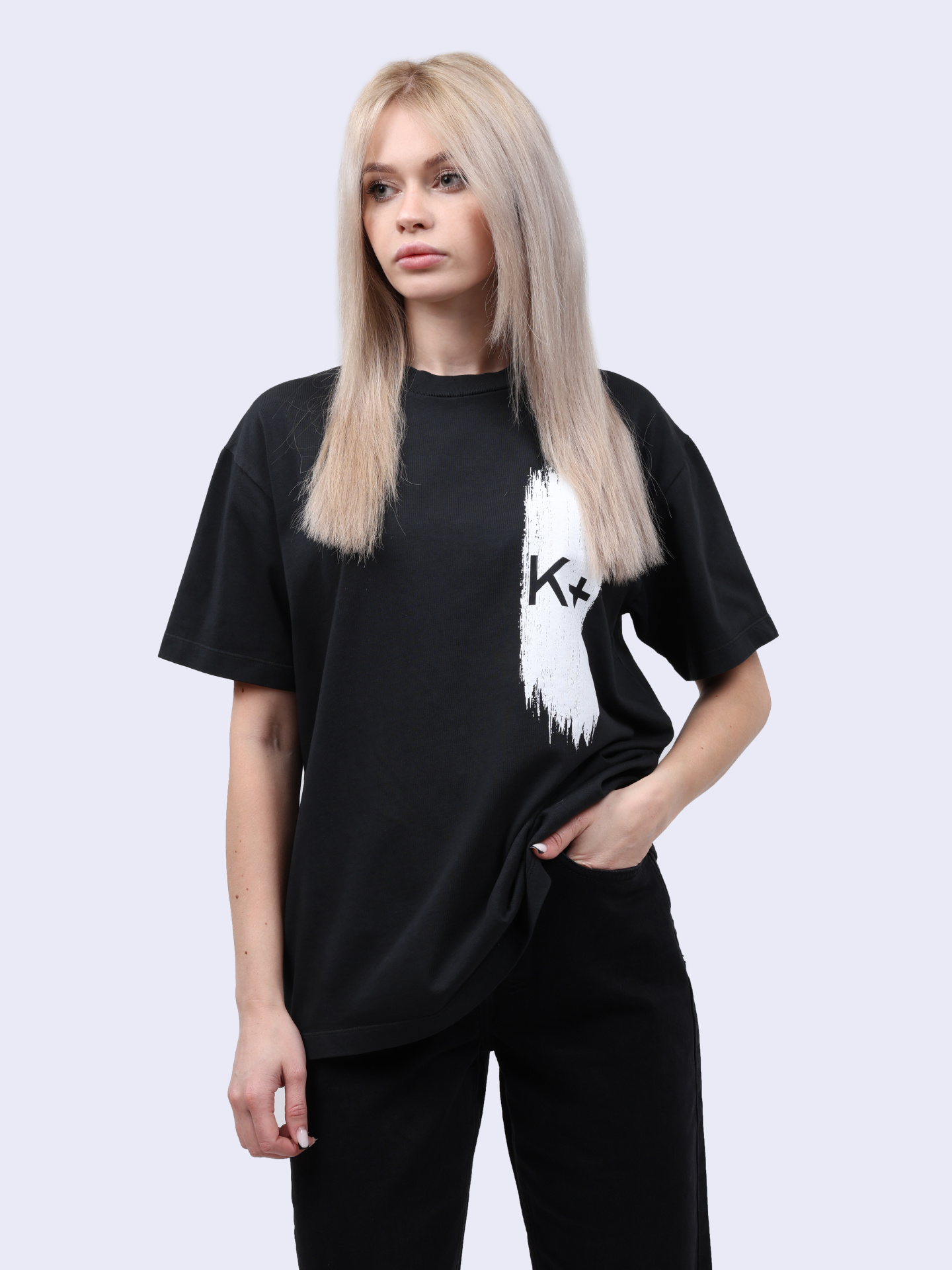 Футболка KLM54003TJ006PX T002 черная базовая — купить в интернет-магазине Verdistore