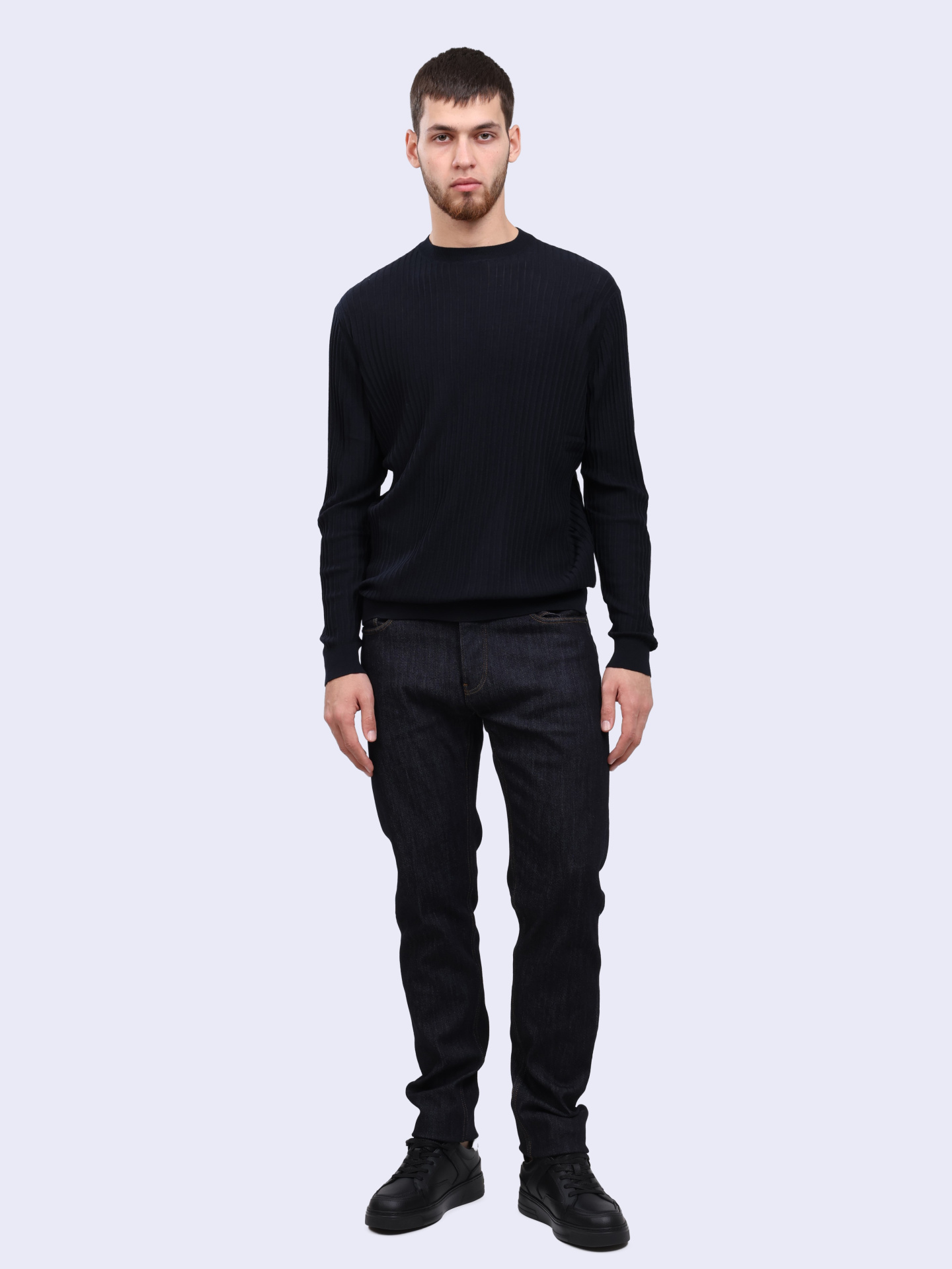 Джемпер Emporio Armani EM000130 AF10460 UB118 шерстяной мужской — купить в интернет-магазине Verdistore