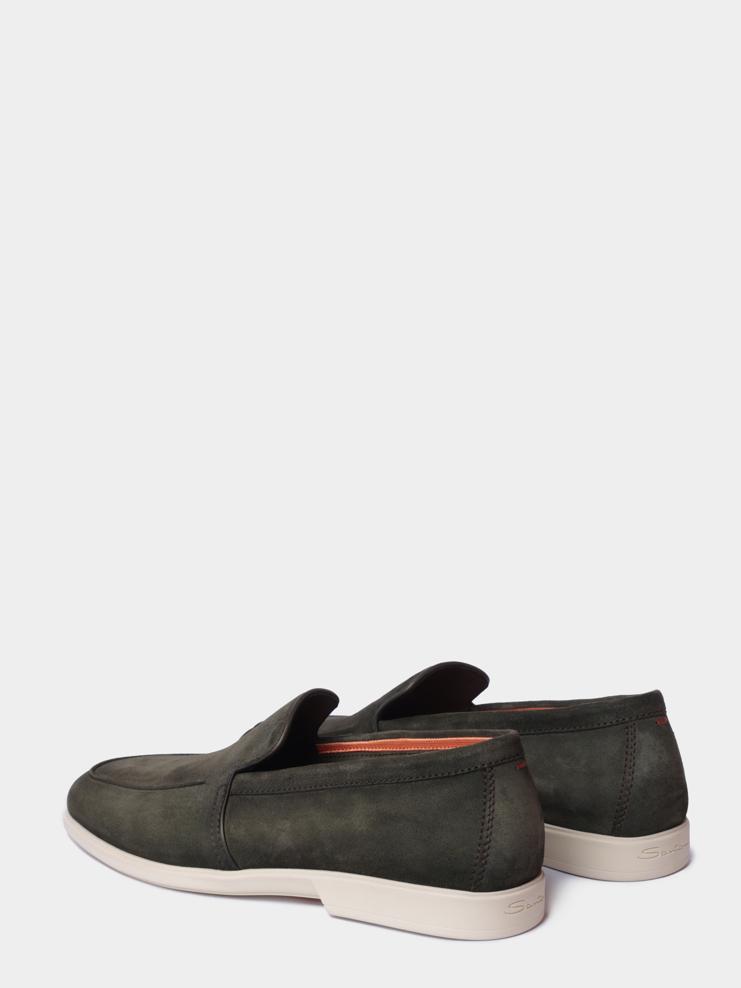 Лоферы Santoni MGAG18829TICSEAAV57 замшевые мужские — купить в интернет-магазине Verdistore